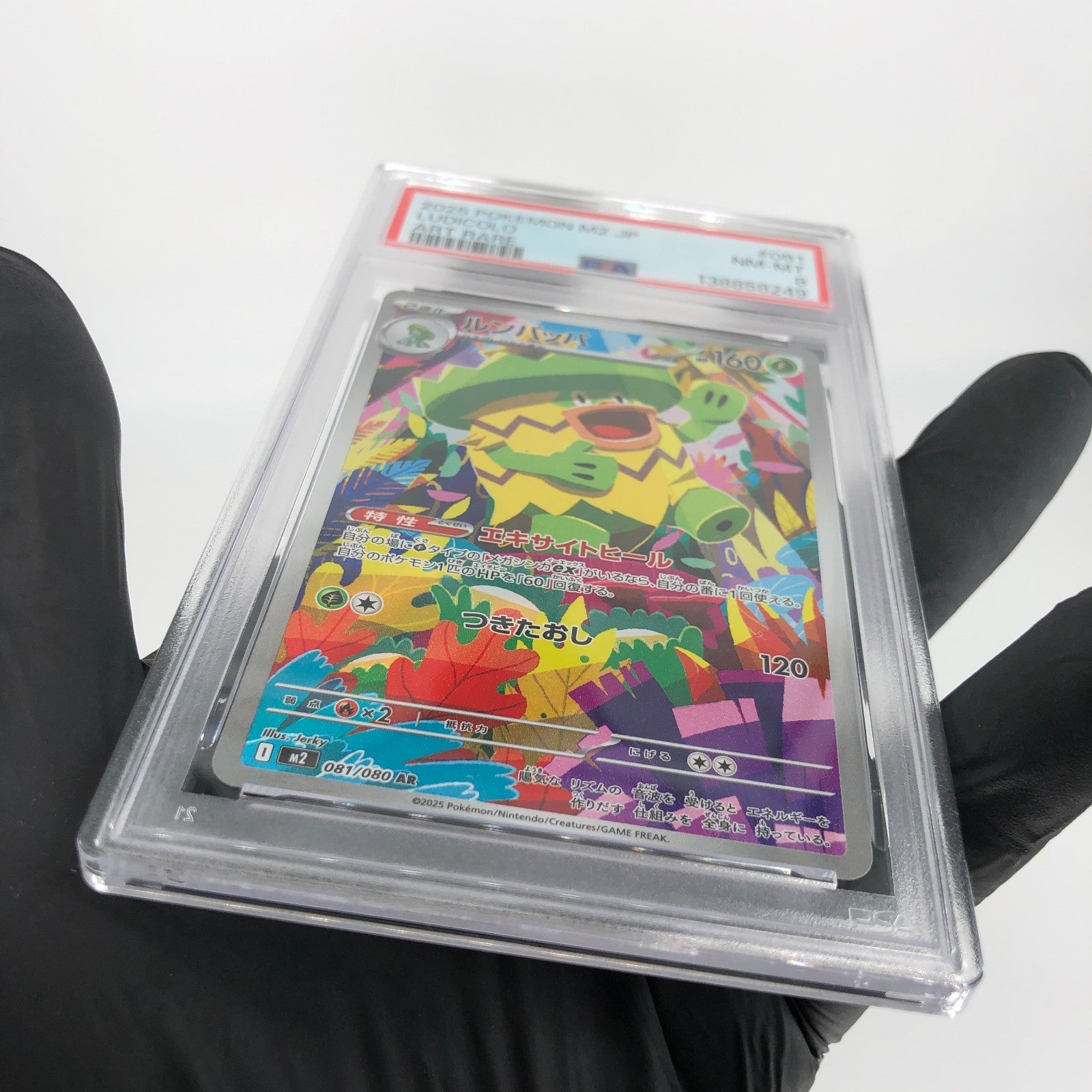PSA 8 Pokemon Card Ludicolo 081/080 AR M2 Japanese Karte [8] 2