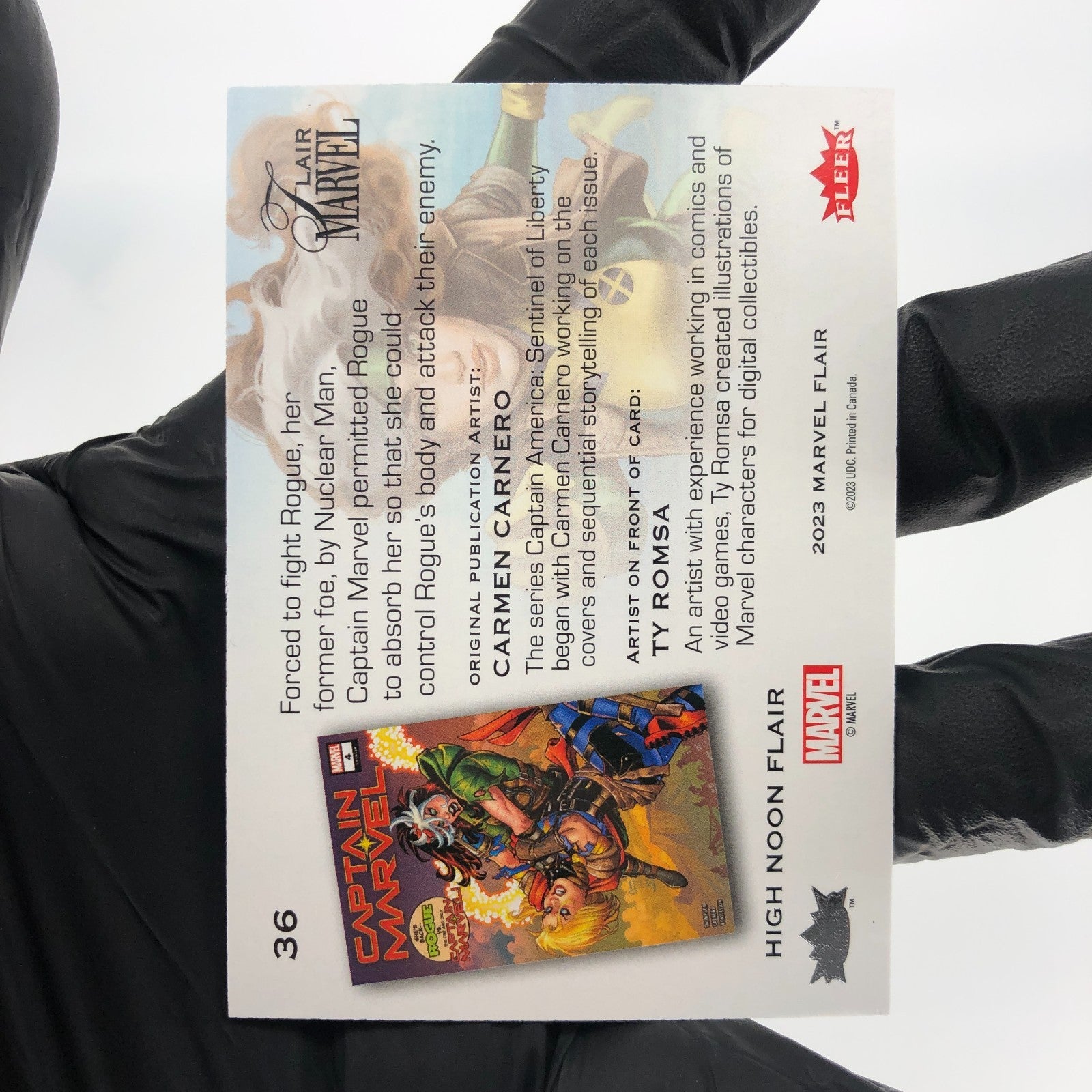 Marvel Card Rogue 36 High Noon Flair /15 2023 Fleer Upper Deck [NM]