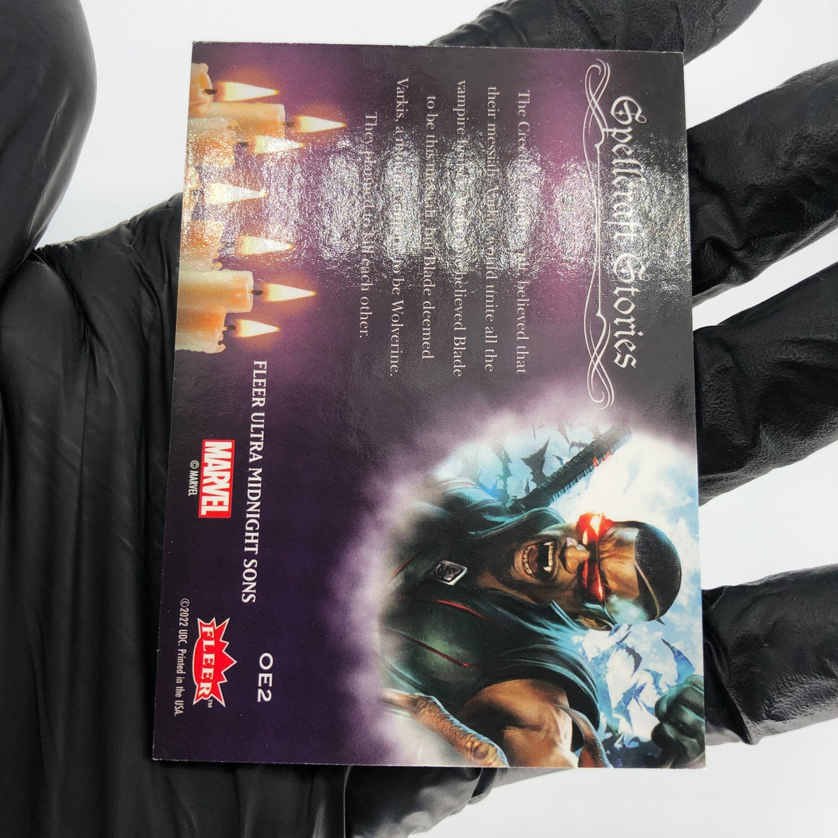 Marvel Card Wolverine Blade OE2 Midnight Sons 2022 Fleer Upper Deck [NM]