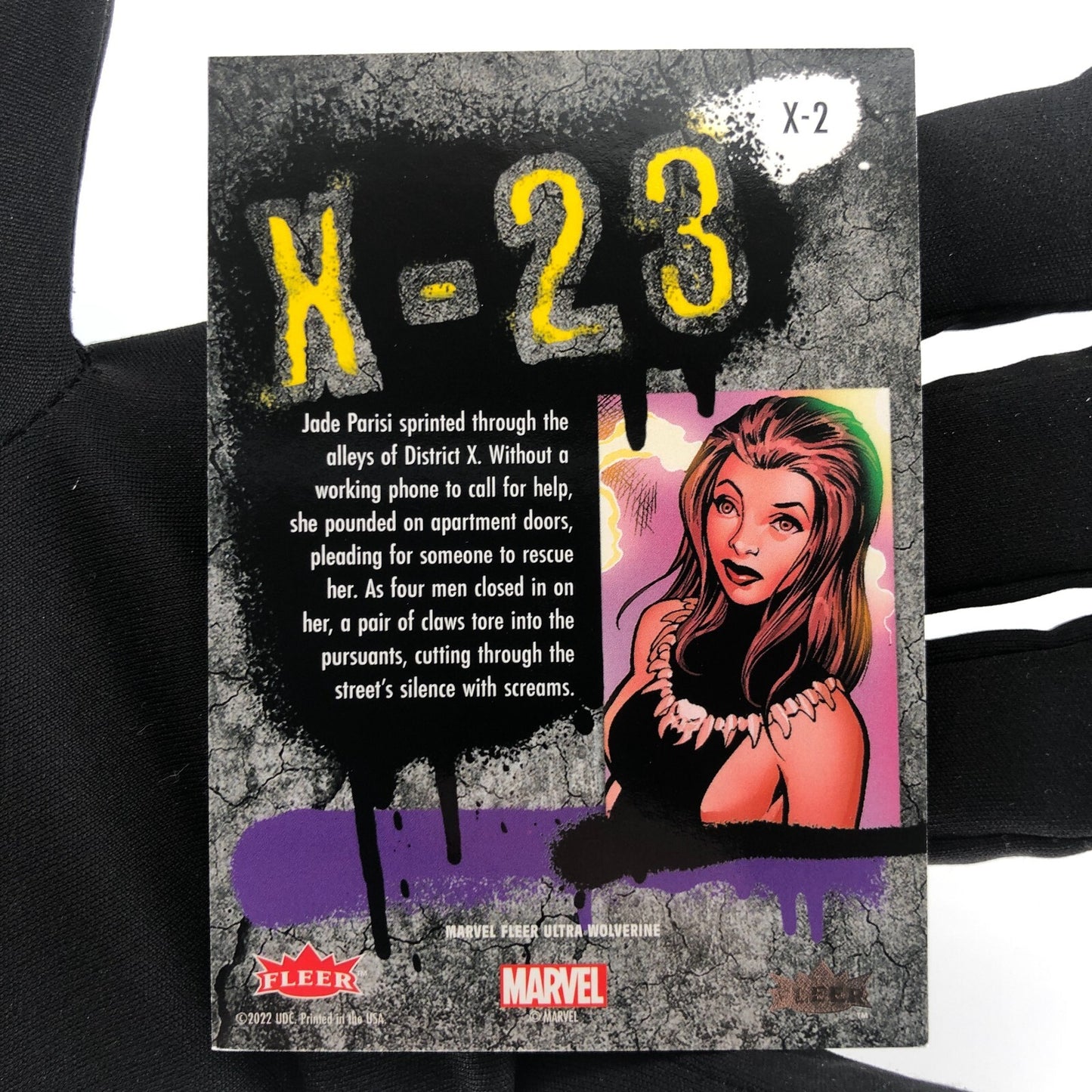Marvel Card X-23 X-2 Green Fleer Upper Wolverine Ultra [A]