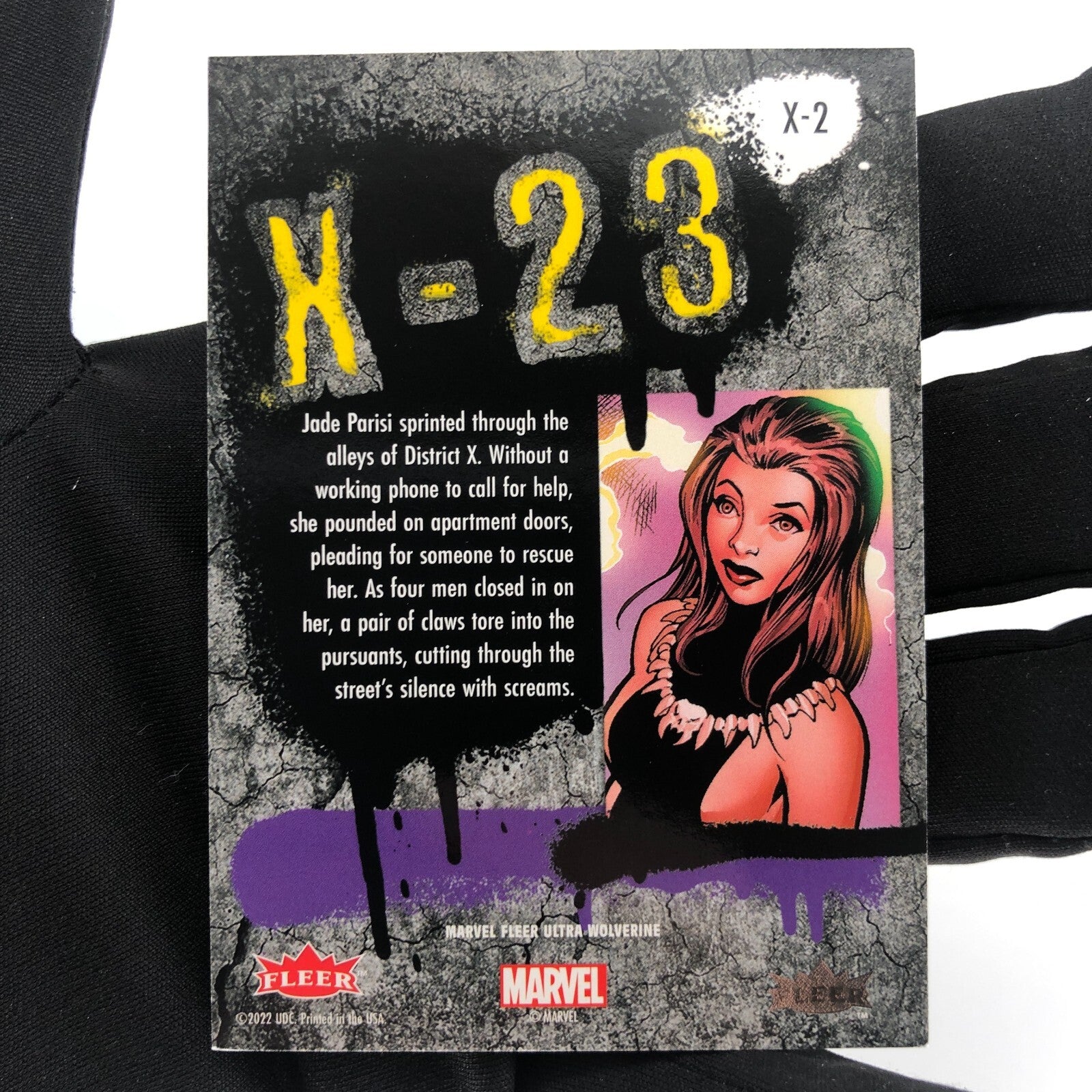 Marvel Card X-23 X-2 Green Fleer Upper Wolverine Ultra [A]