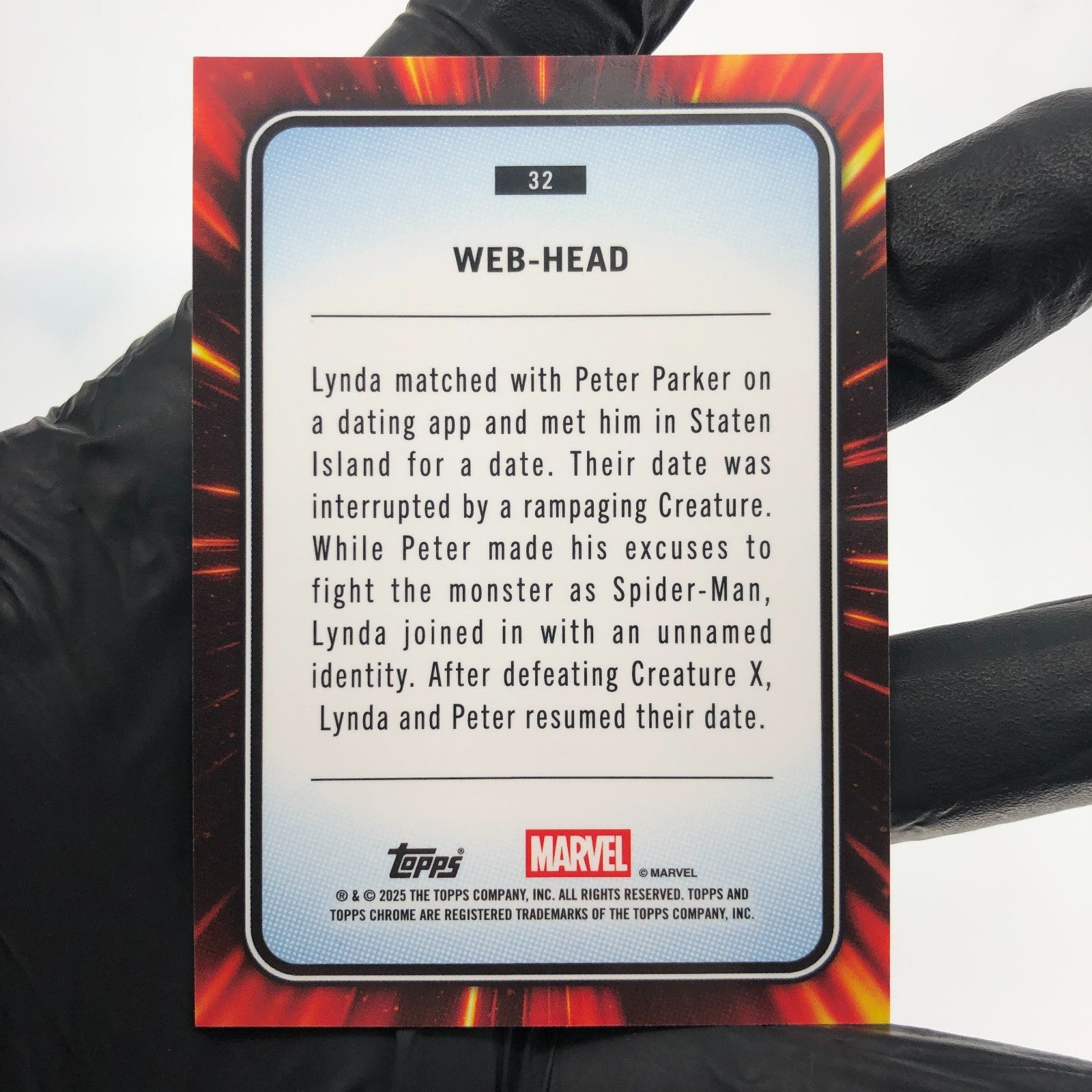 Marvel Card Web-Head 32 Blue Green Shimmer /199 Topps Chrome 2025 [NM]