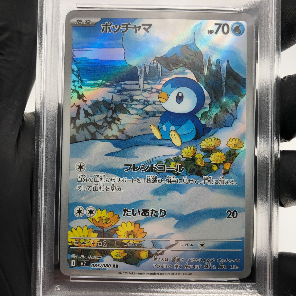 PSA 9 Pokemon Card Piplup 085/080 AR M2 Japanese Karte [9]
