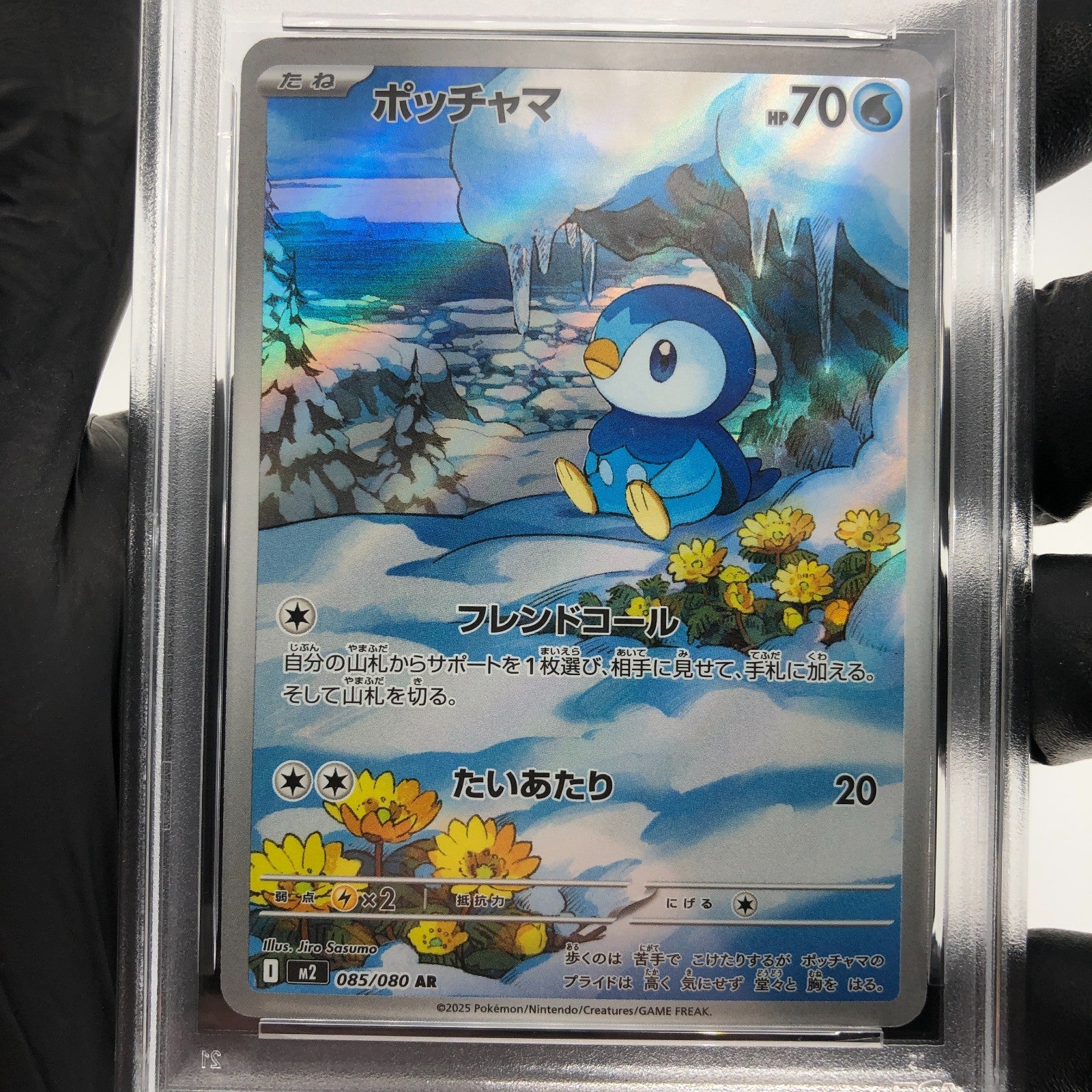 PSA 9 Pokemon Card Piplup 085/080 AR M2 Japanese Karte [9]