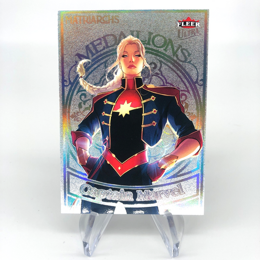 Marvel Card Captain Marvel M-50 Platinum /100 Matriarchs 2024 Fleer [NM]