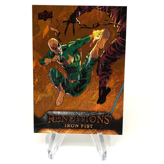 Marvel Card Iron Fist 81 Orange  /299 Fleer Upper Deck Renditions [NM]