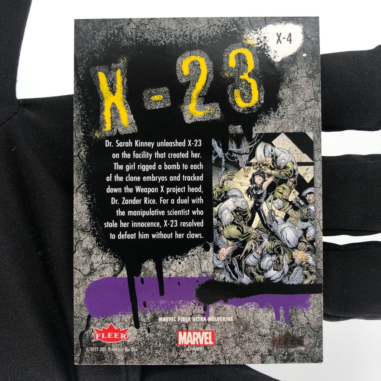 Marvel Card X-23 X-4 Green Fleer Upper Wolverine Ultra [A]