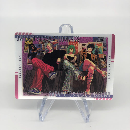 Sakamoto Days Card Wafer Akao Nagumo V-19 Holo Japanese [Mint]