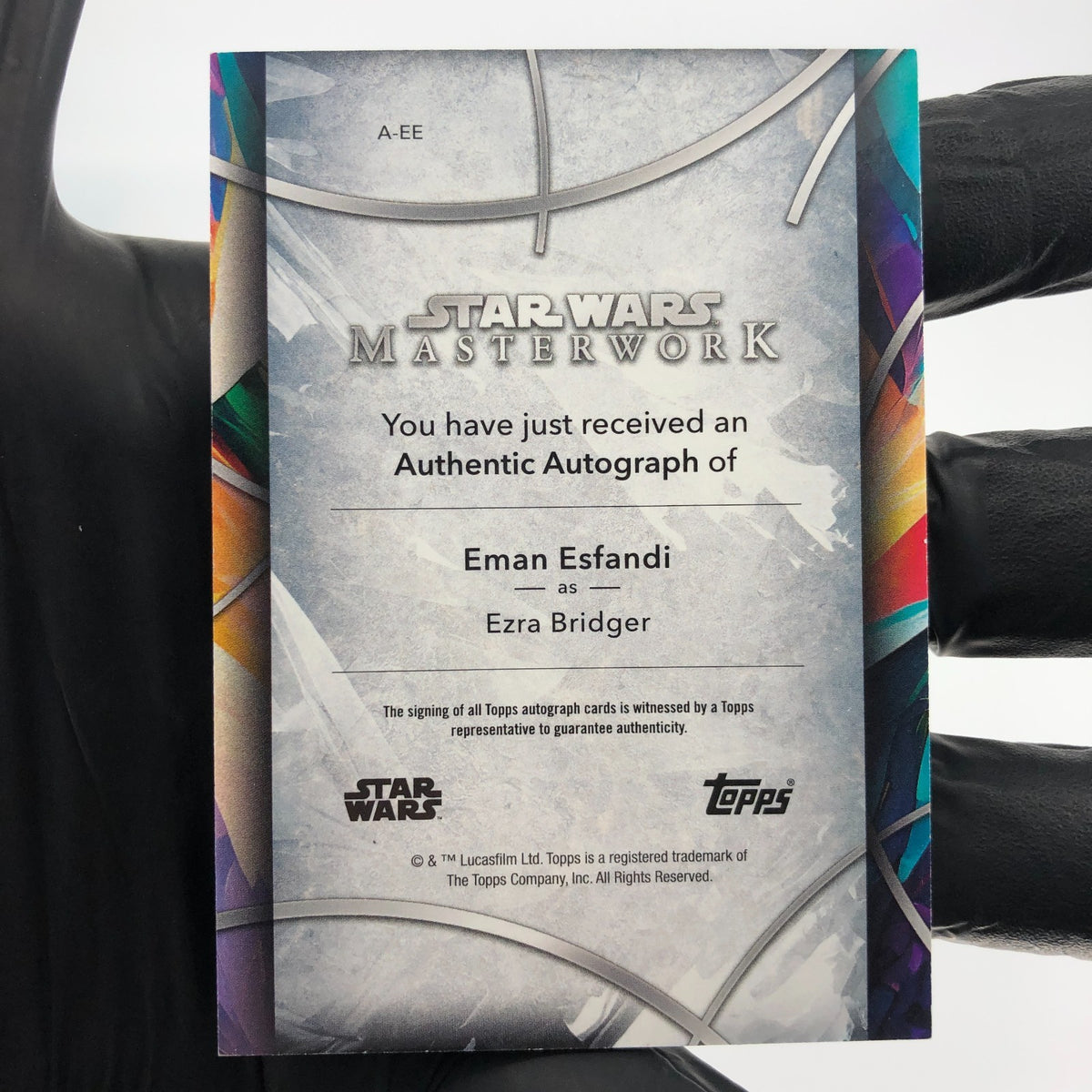 2024 Topps Masterwork Star Wars Ezra Bridger A-EE Autograph Eman Esfandi [NM]