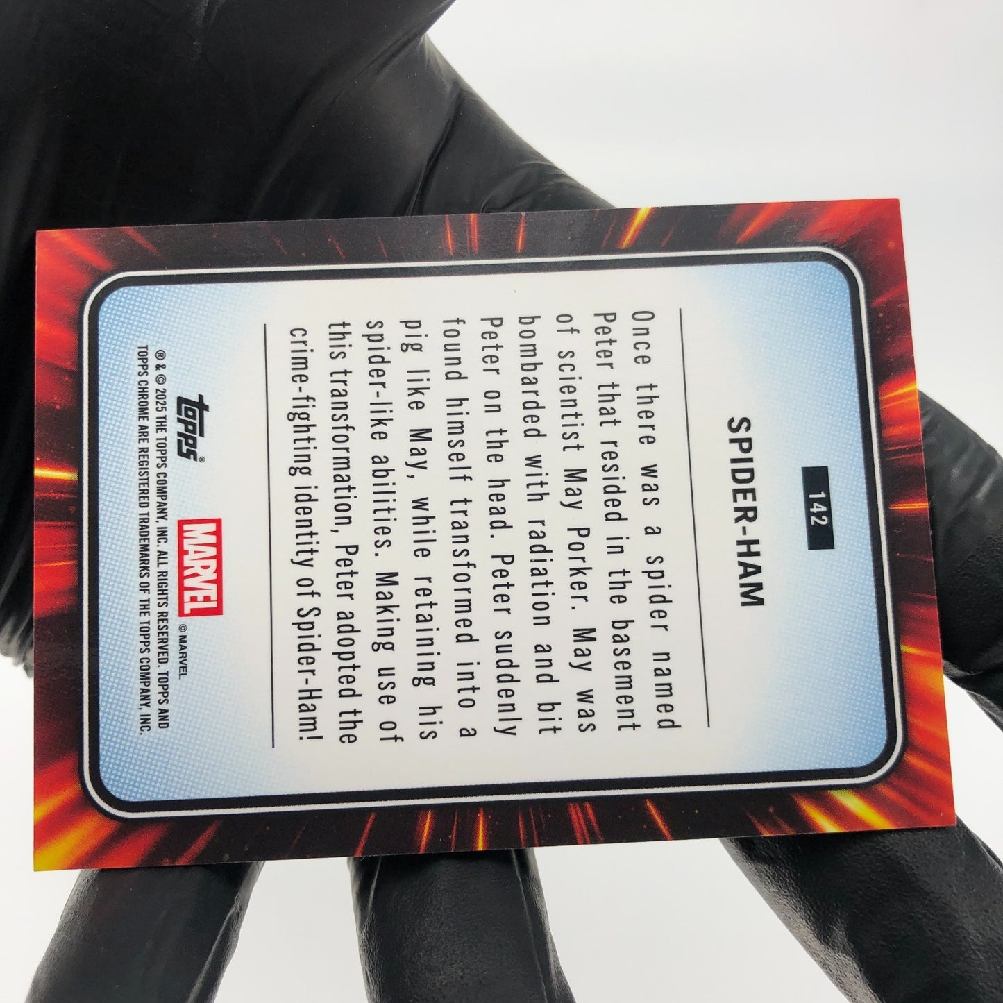 Marvel Card Spider-Ham 142 Black Web /399 Topps Chrome 2025 [NM]