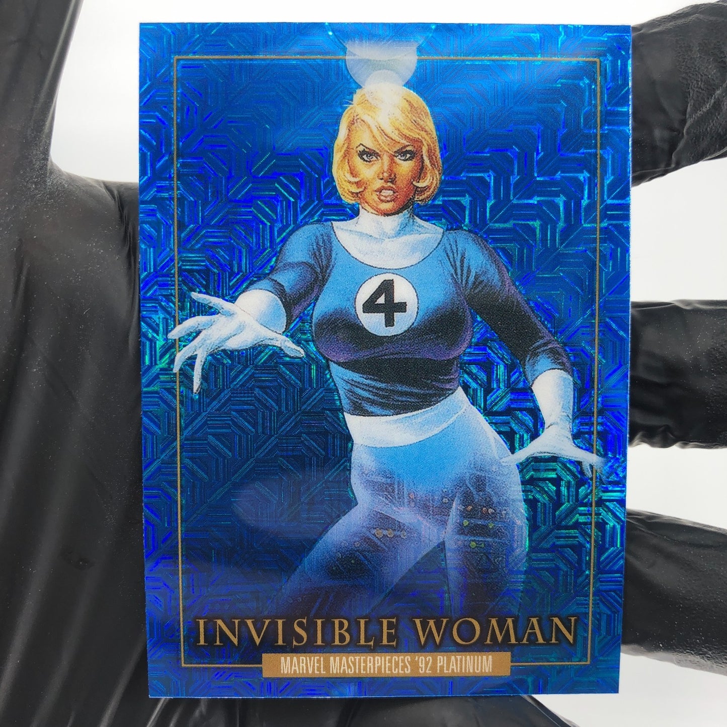 Marvel Card Invisible Woman Blue Traxx 39 Fleer Upper Deck Masterpieces [NM]