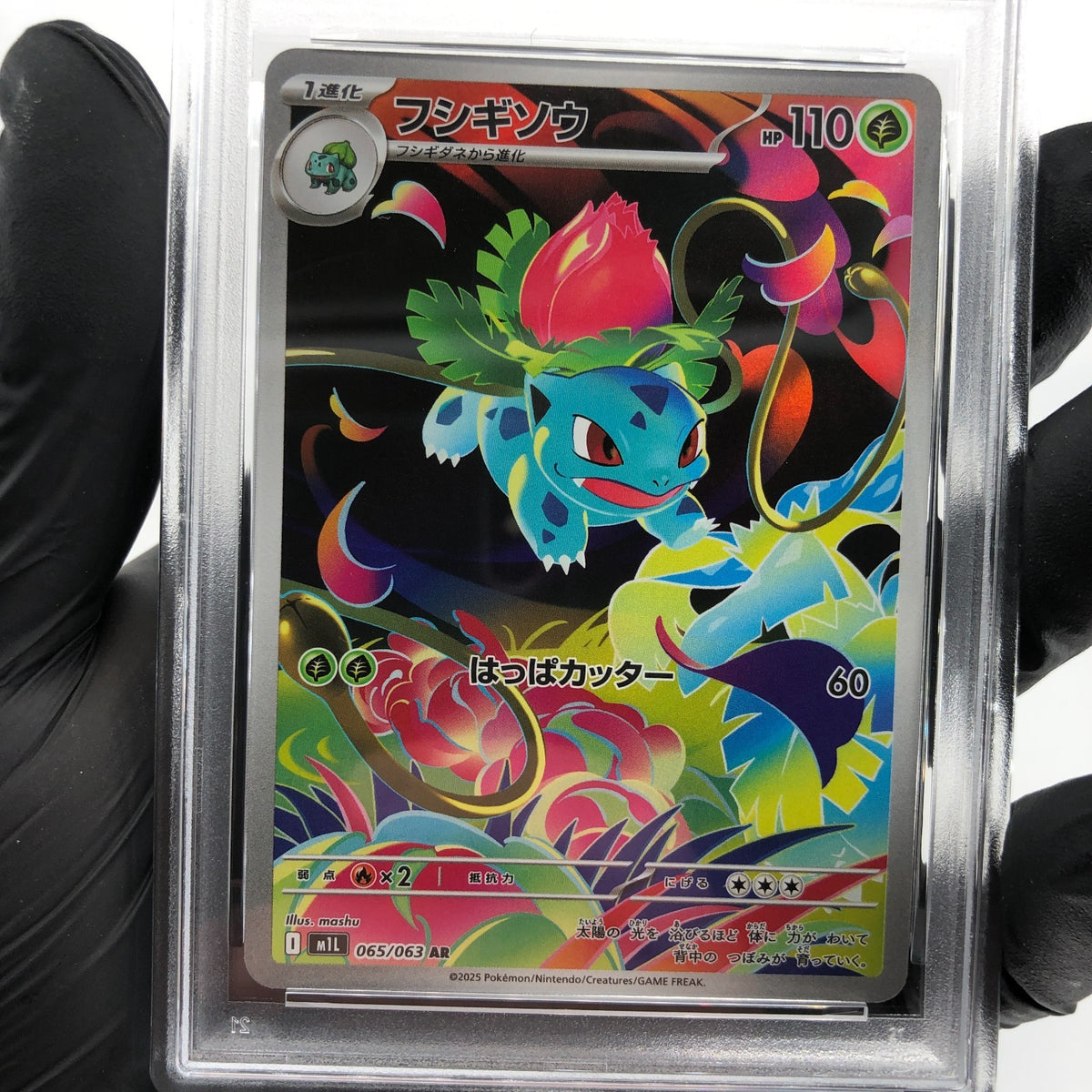 PSA 9 Pokemon Card Ivysaur 065/063 AR M1L Japanese Karte [9]