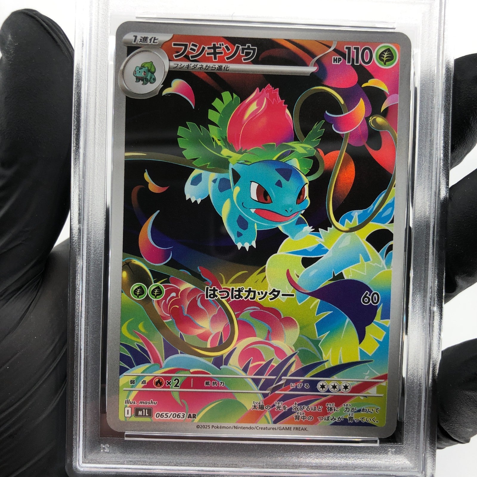PSA 9 Pokemon Card Ivysaur 065/063 AR M1L Japanese Karte [9]