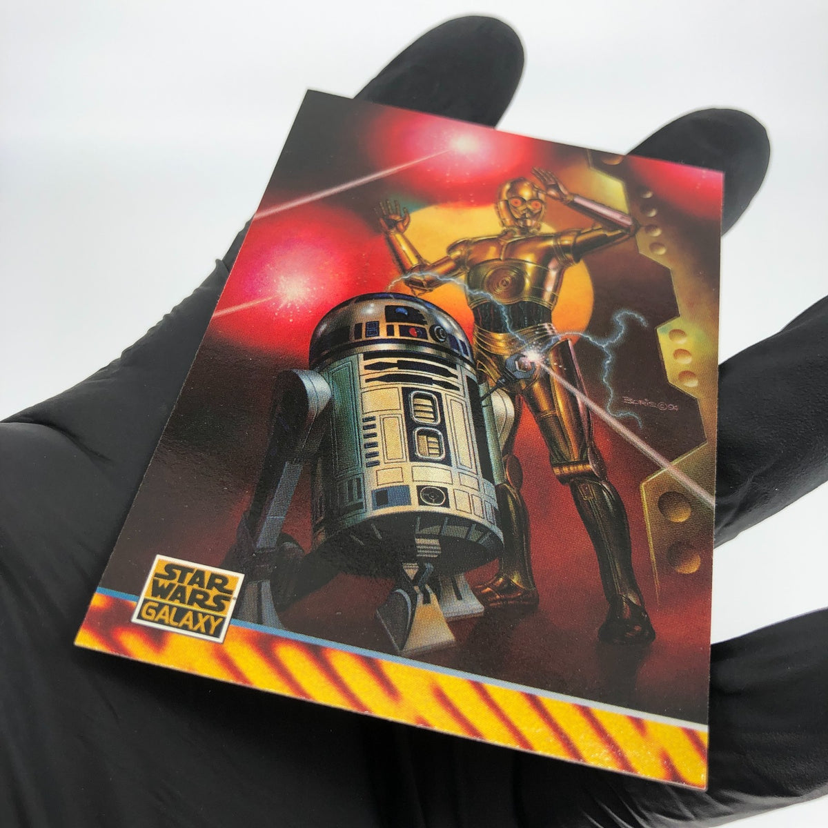 Star Wars Galaxy Card C3P-O R2D2 Illustrator of 166 Topps  1994 [NM]