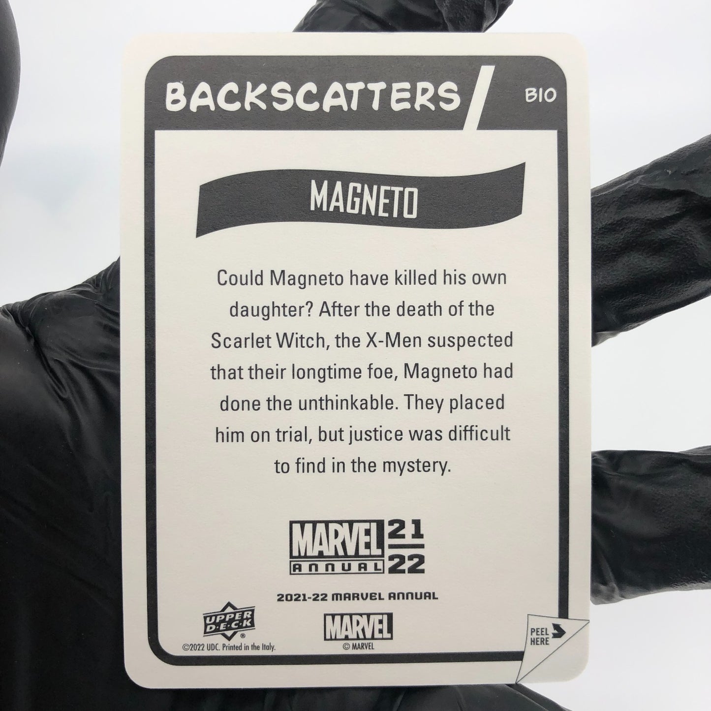 Marvel Card Magneto  Backscatters Annual Upper Deck Flair 2021 [NM]