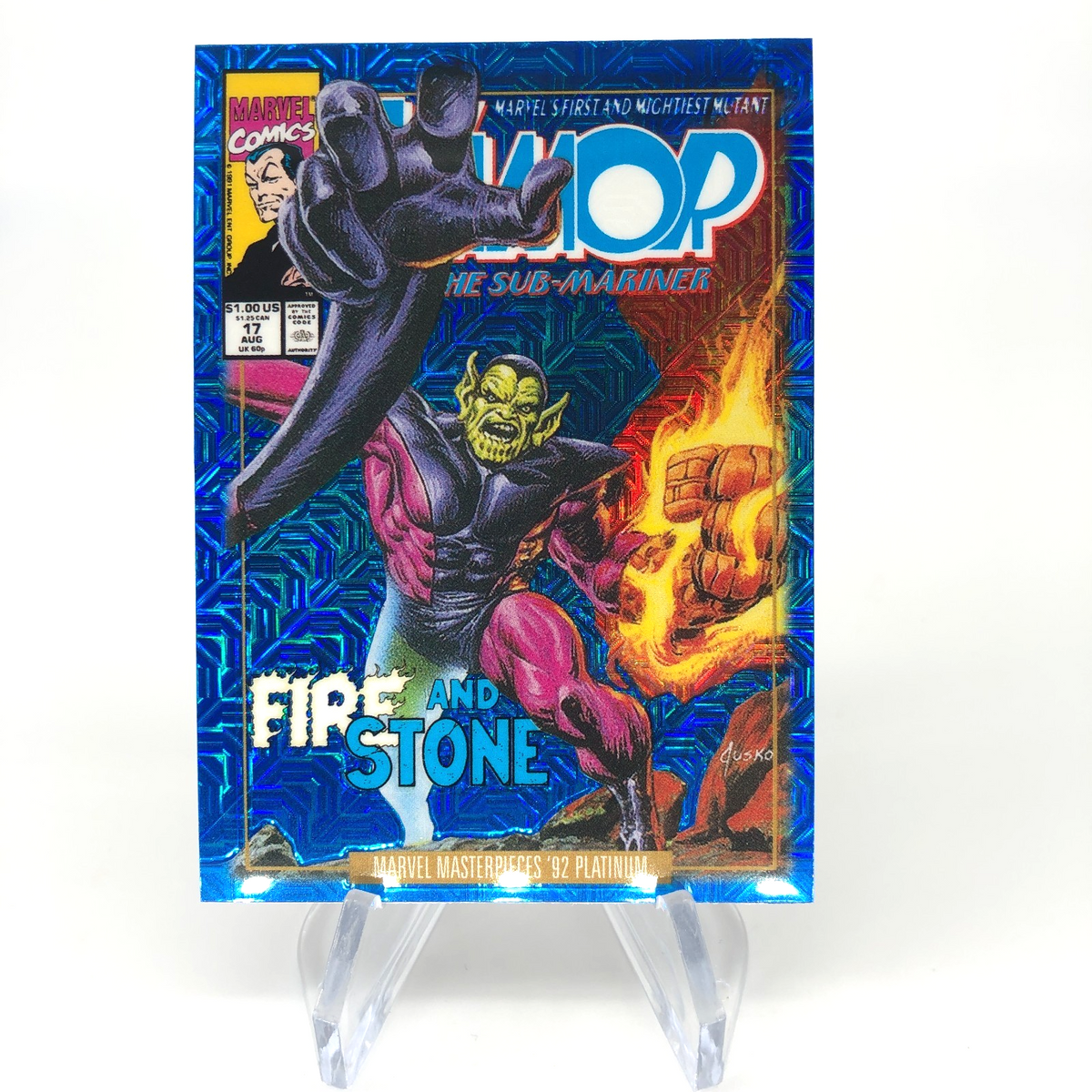 Marvel Card Super Skrull Blue  Traxx 84-V  Fleer Upper Deck Masterpieces [NM]