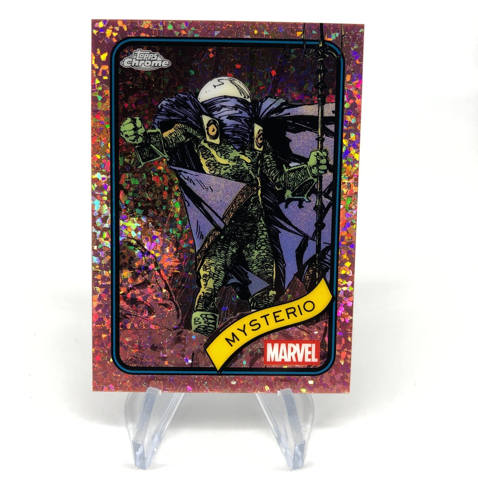 Marvel Card Mysterio 115 Rose Gold /40 Mini Diamond Topps Chrome 2025 [NM]