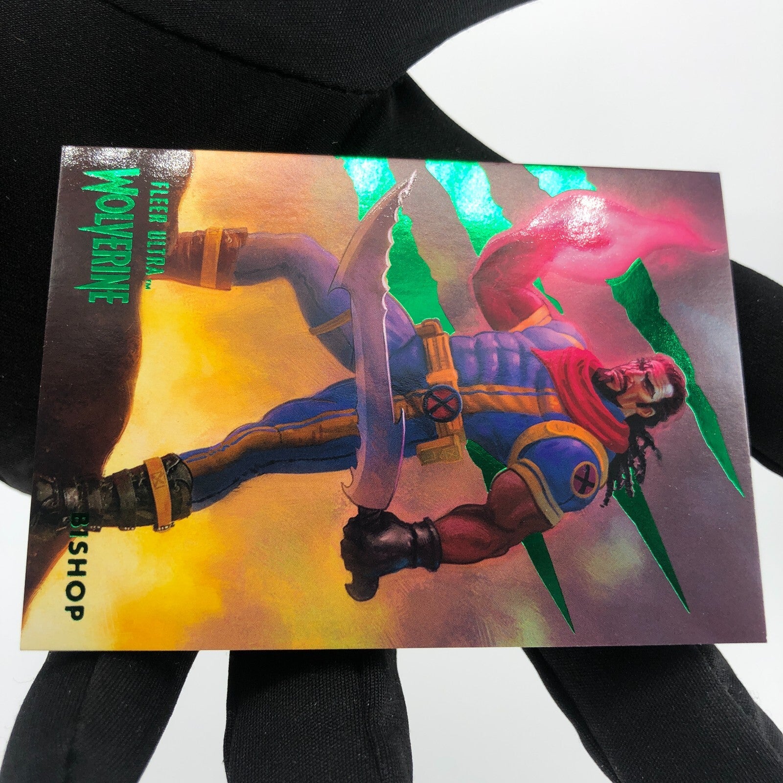 Marvel Card Bishop 61 Green Fleer Upper Wolverine Ultra [A]