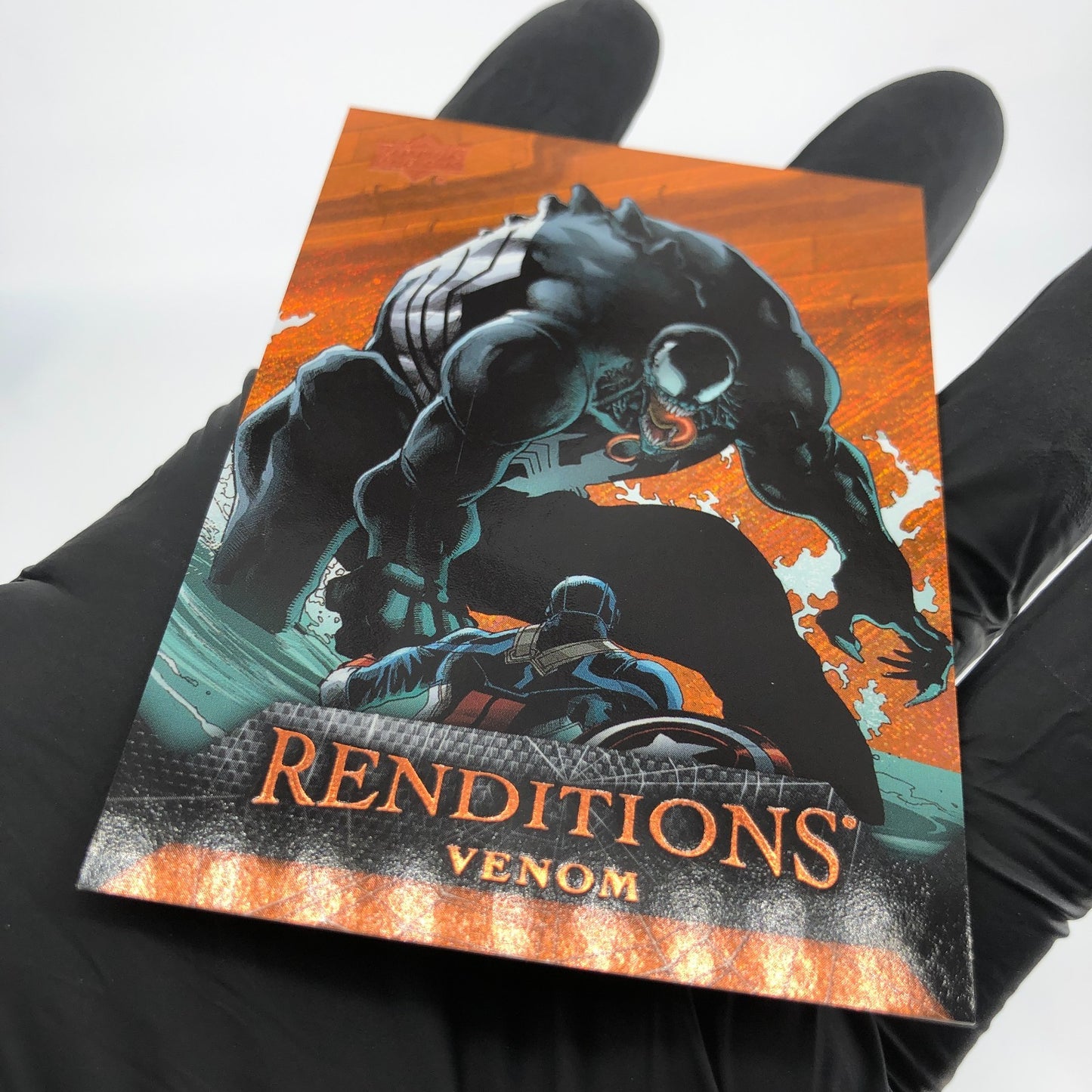 Marvel Card Venom 57 Orange  /299 Fleer Upper Deck Renditions [NM]