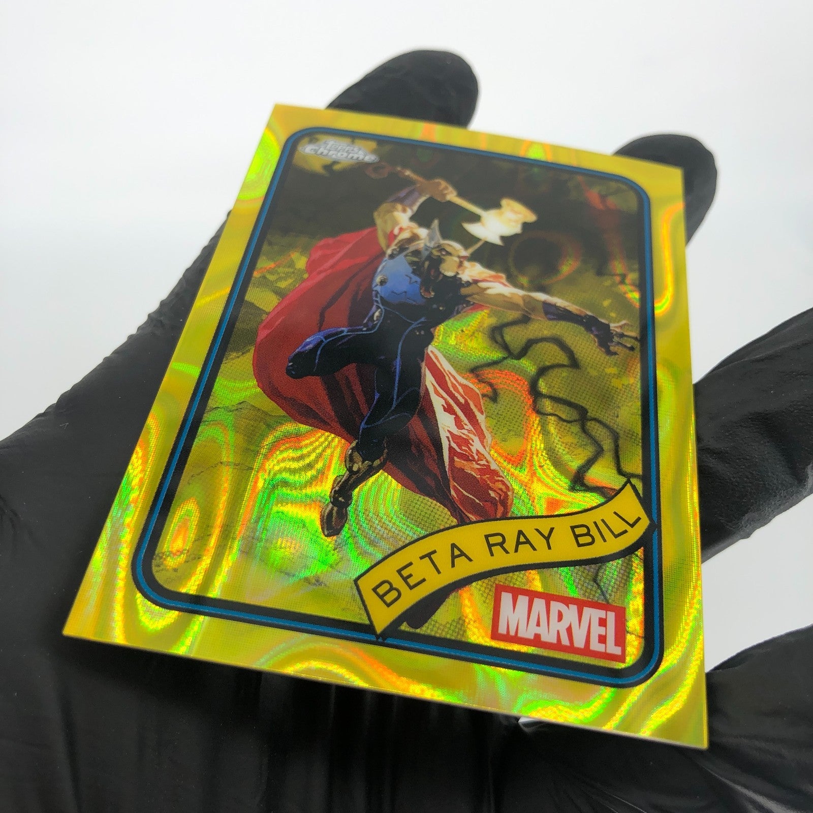 Marvel Card Beta Ray Bill 65 Yellow Lava Refractor Topps Chrome 2025 [NM]