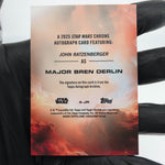 Star Wars Topps Chrome 2025 Bren Derlin A-JR  /25 Signed John Ratzenberger [NM]
