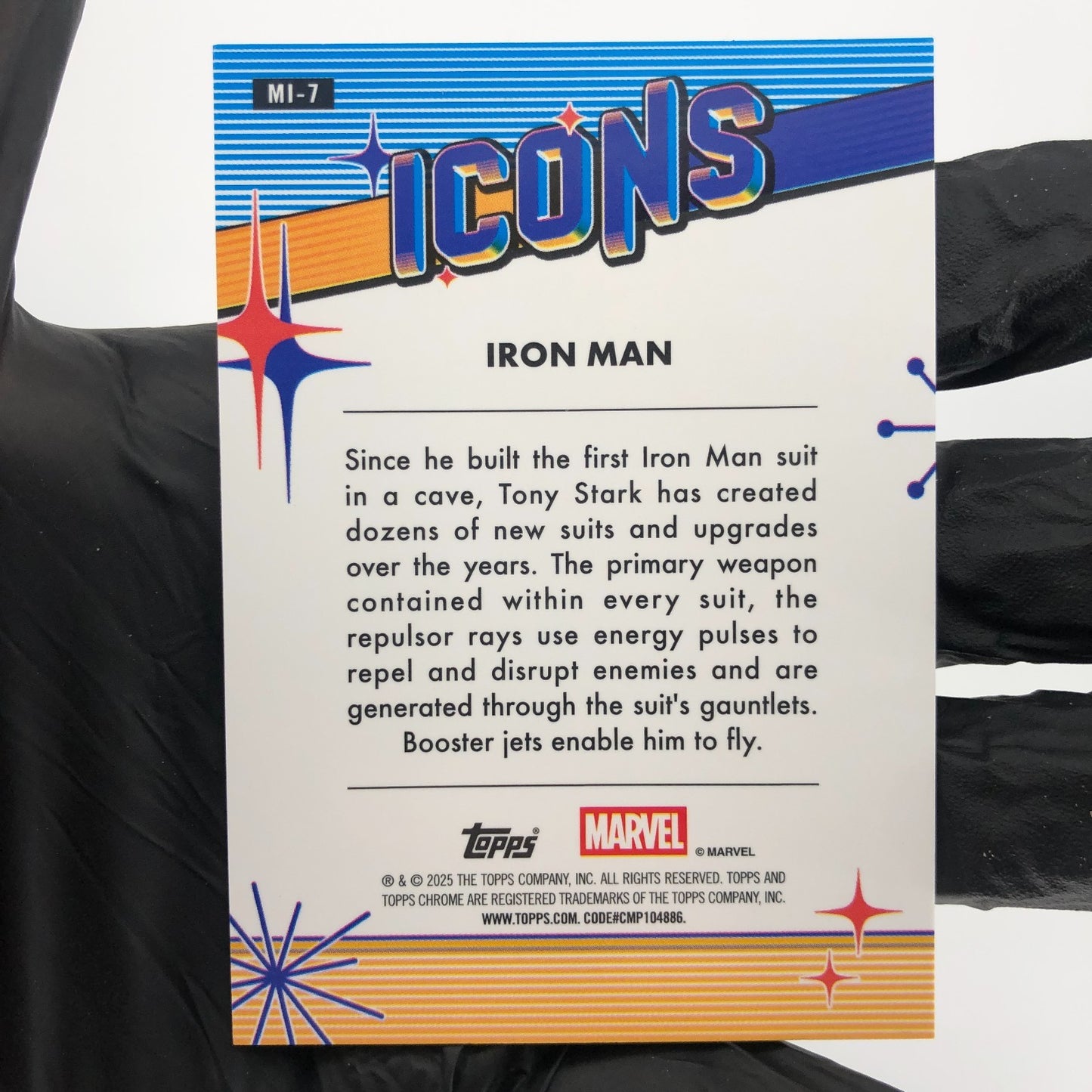 Marvel Card Iron-Man MI-7 Icons Topps Chrome 2025 [NM]