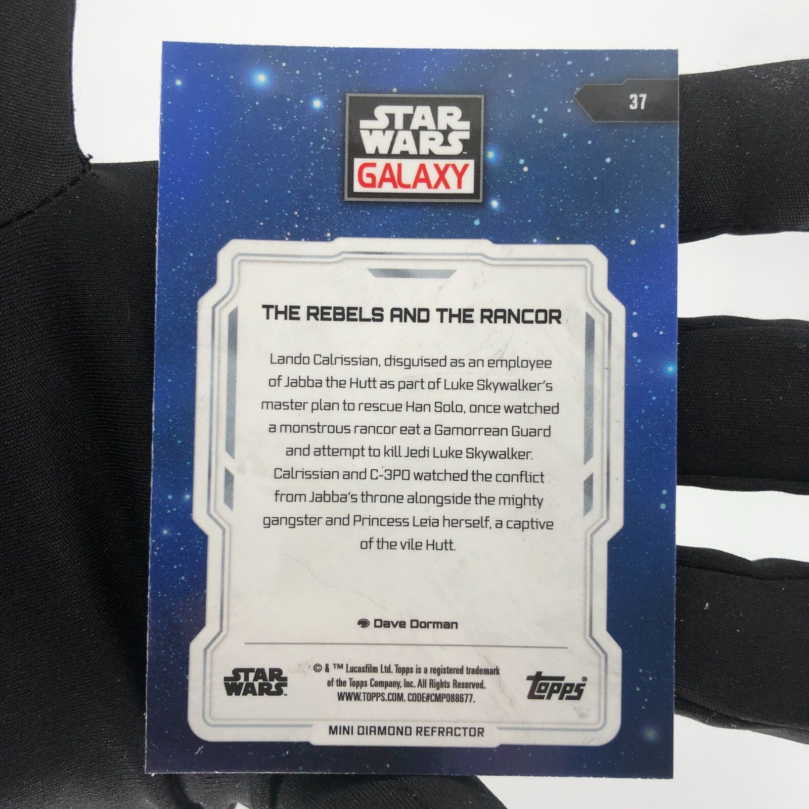 Star Wars Galaxy 2024 Rebels And Rancor 37 Mini Diamond Topps Chrome [Rank A]