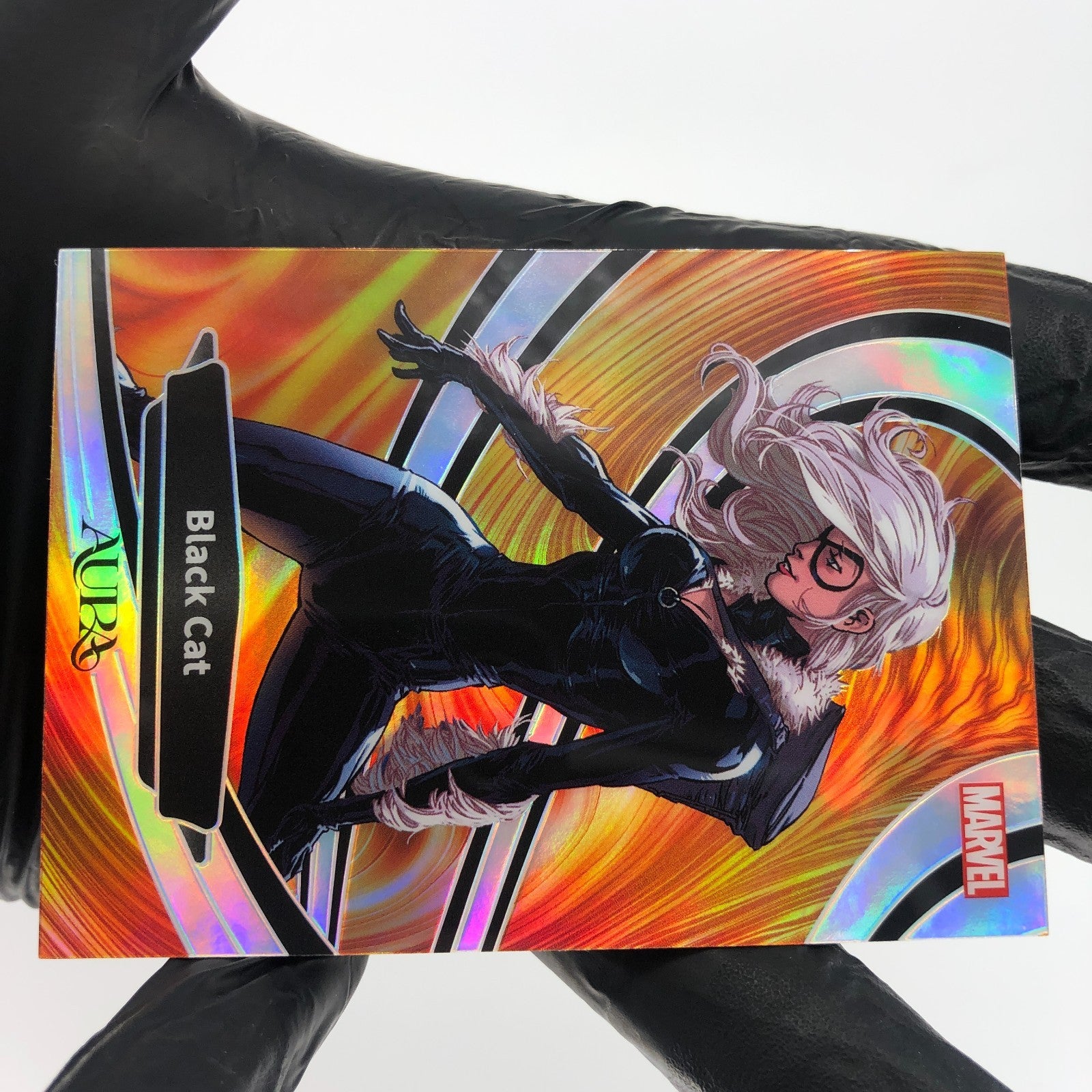 Marvel Card Black Cat AM-IO-26 Aura Orange Refractor /75 Kakawow 2025 [NM]