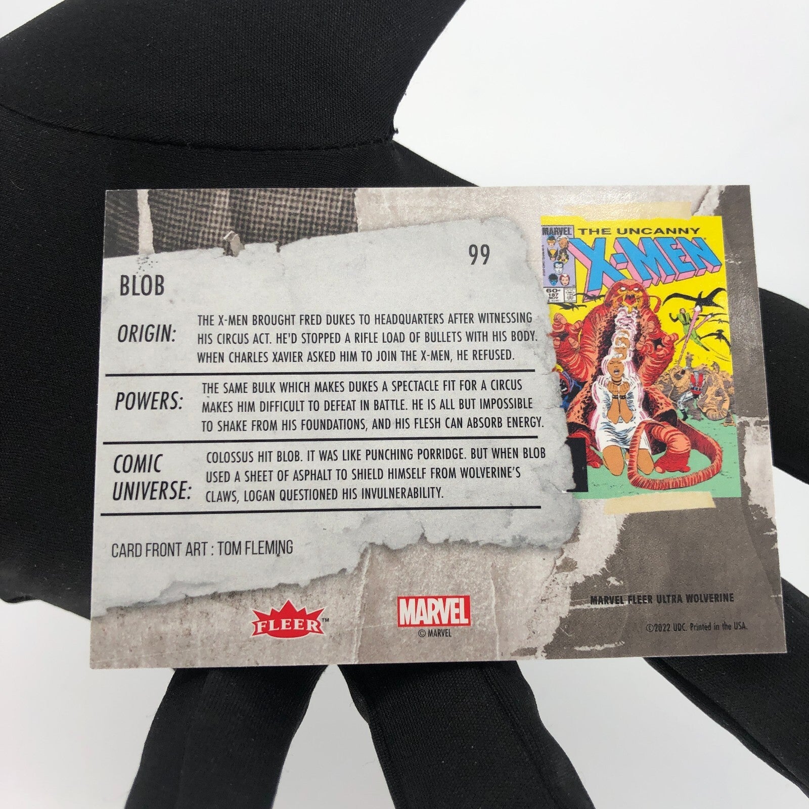 Marvel Card Blob 99 Base Upper Wolverine Ultra [A]