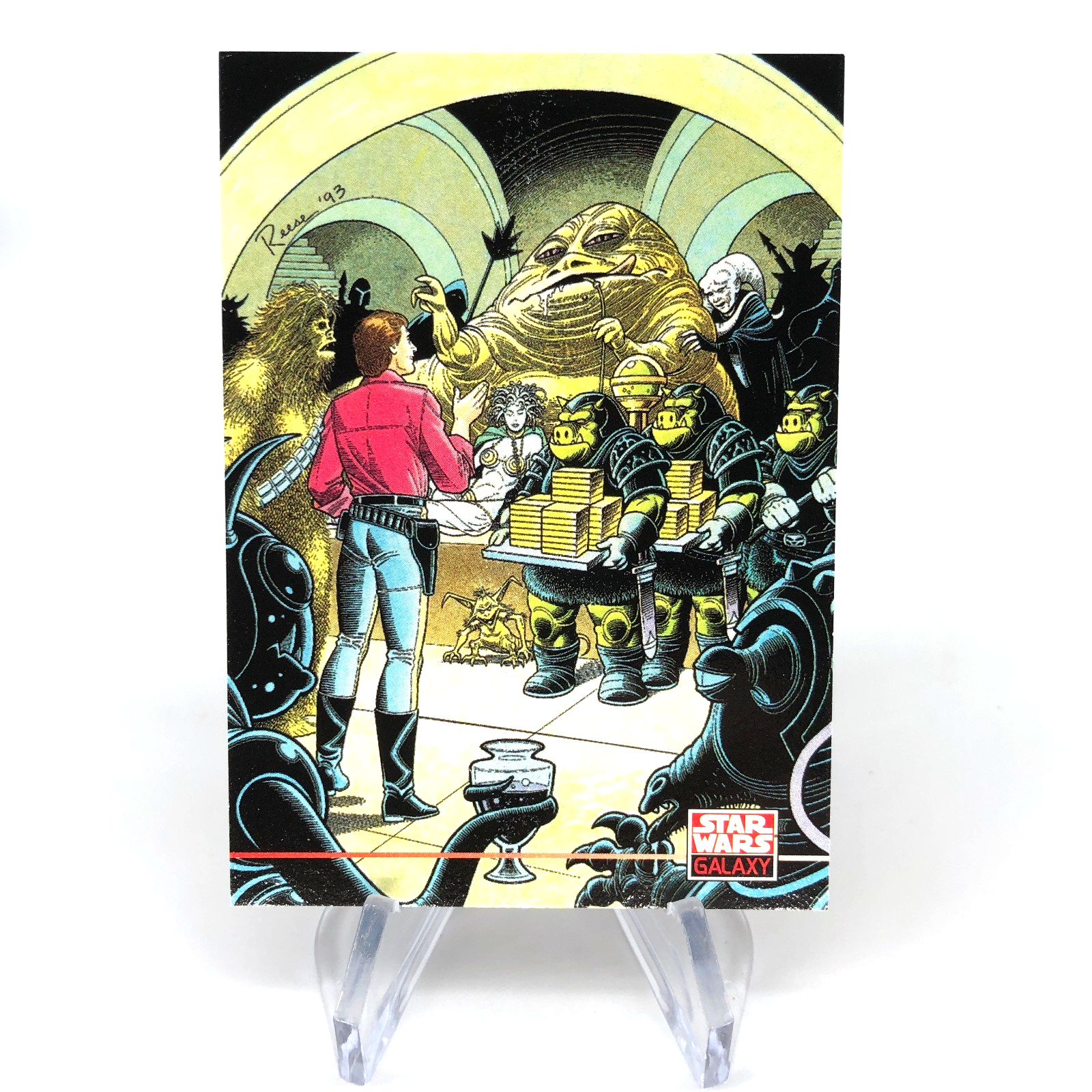 Star Wars Galaxy Card Jabba New Viosions 263 Topps  1994 [NM]