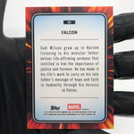 Marvel Card Falcon 80 Yellow Lava Refractor Topps Chrome 2025 [NM]
