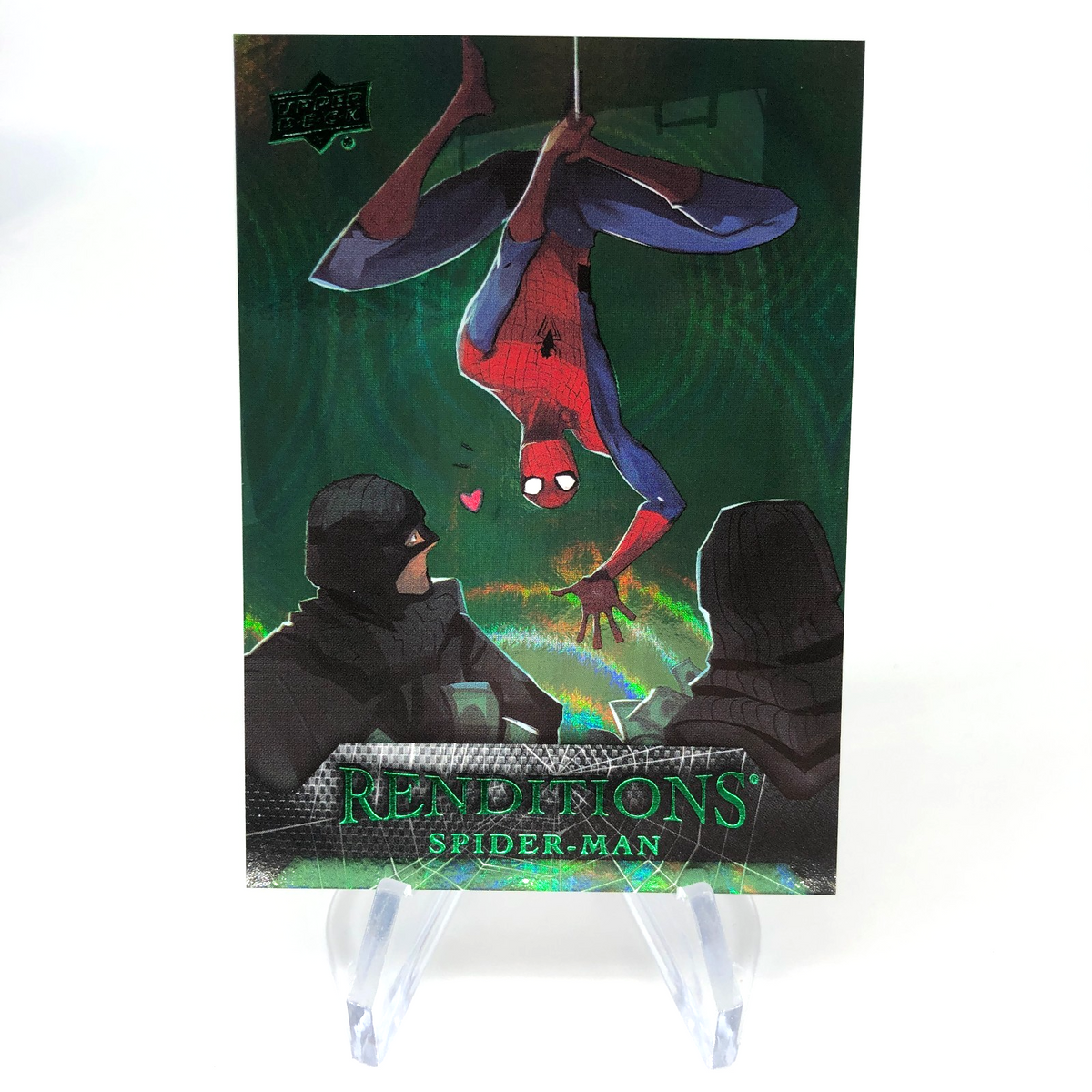 Marvel Card Spider-Man 62 Green  /399 Fleer Upper Deck Renditions [NM]