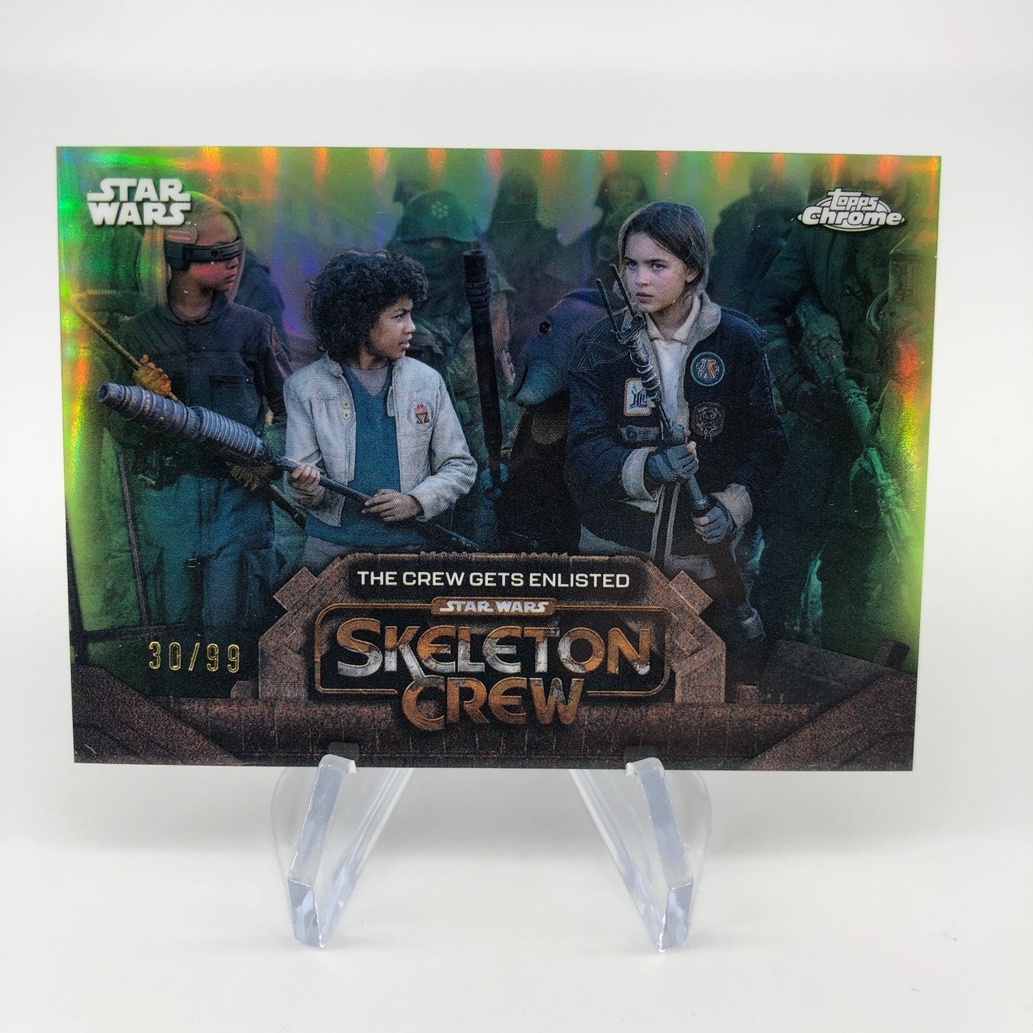 2025 Topps Chrome Star Wars Skeleton Crew SC-13 Green /99 [NM]