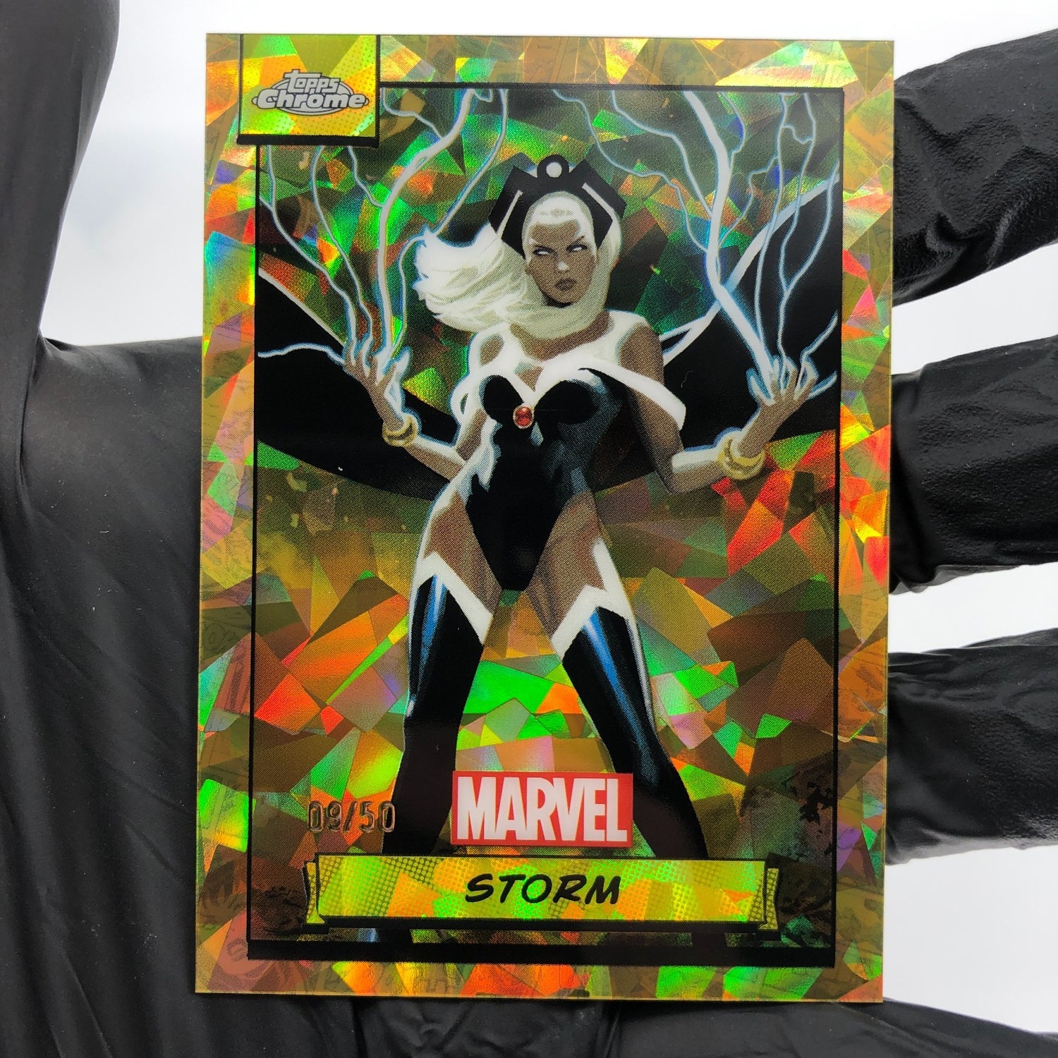Marvel Card Storm 28 Gold /50 Refractor Topps Sapphire 2025 [NM]