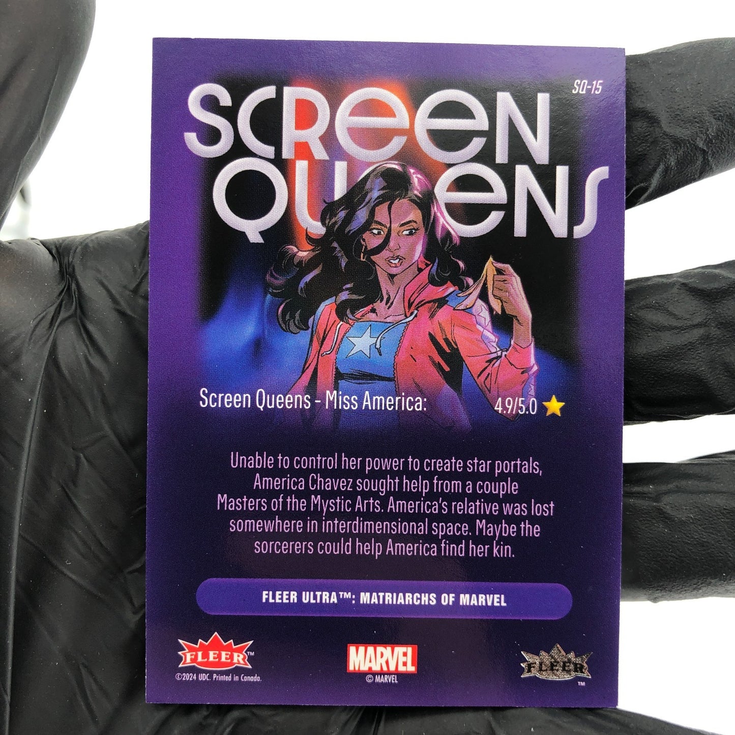 Marvel Card Miss America SQ-15 Screen Queens Matriarchs 2024 Upper Deck [NM]