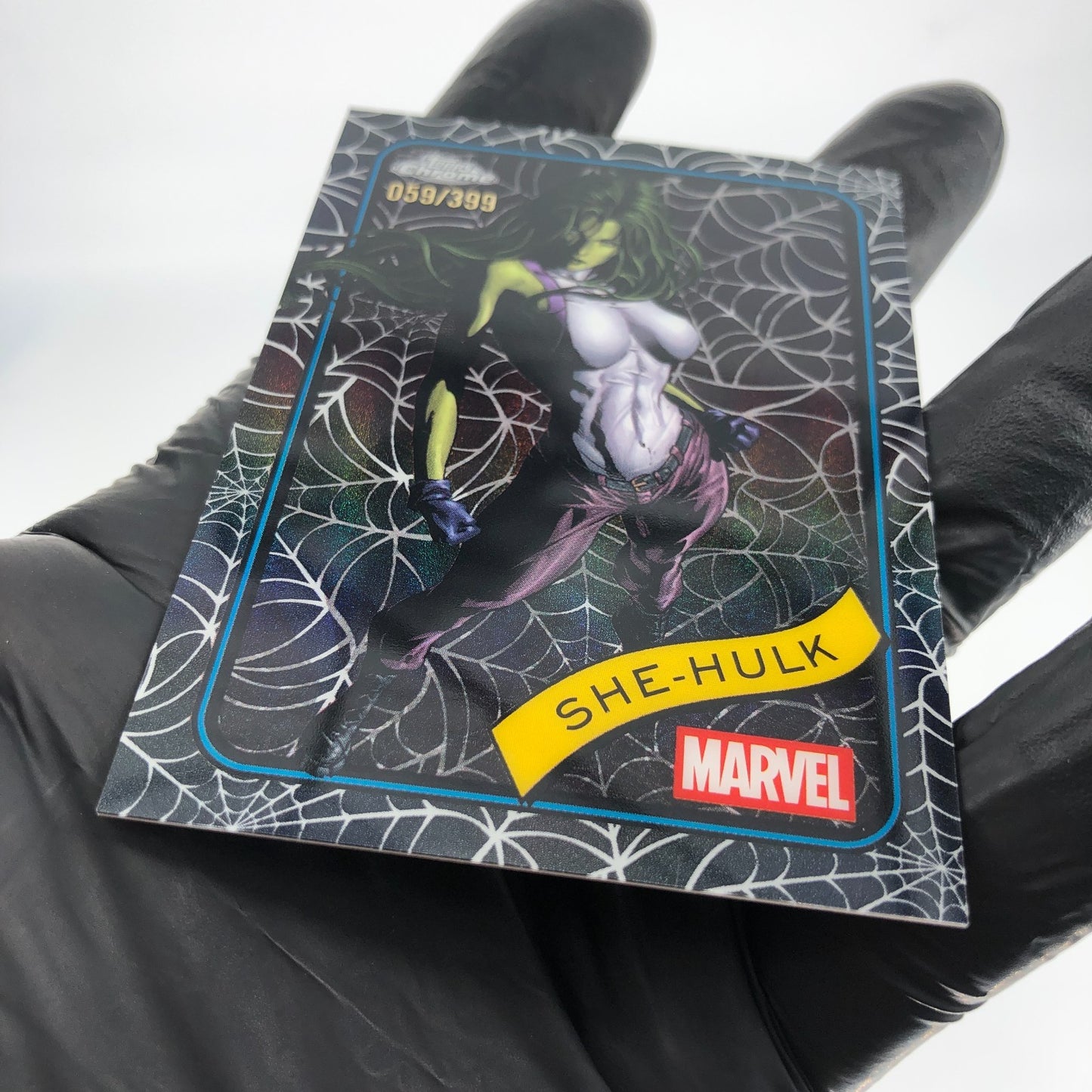Marvel Card She-Hulk 110 Black Web /399 Topps Chrome 2025 [NM]