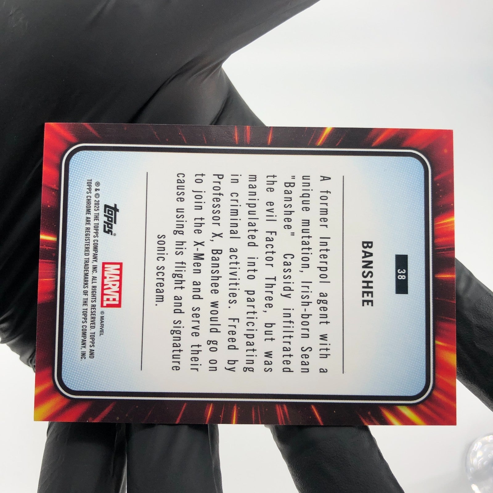 Marvel Card Banshee 38 Rose Gold /40 Mini Diamond Topps Chrome 2025 [NM]