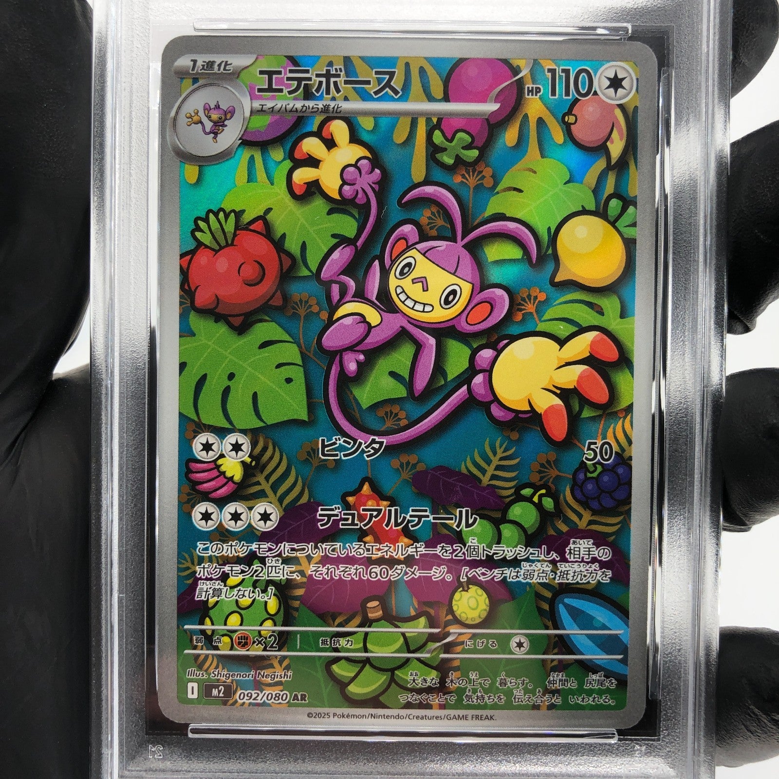 PSA 8 Pokemon Card Ambipom 092/080 AR M2 Japanese Karte [8] 3