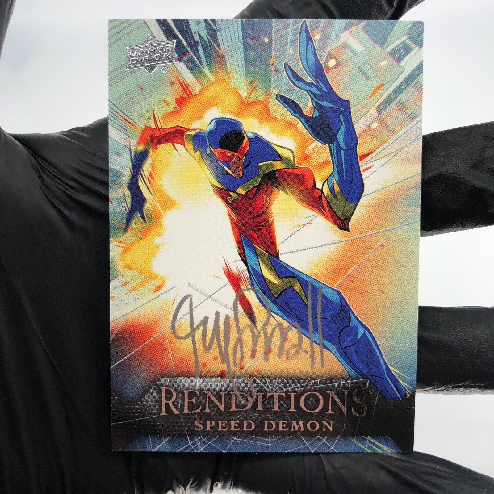 Marvel Card Speed Demon 69 Singed Ryan Smallman /65 Upper Deck Renditions [NM]