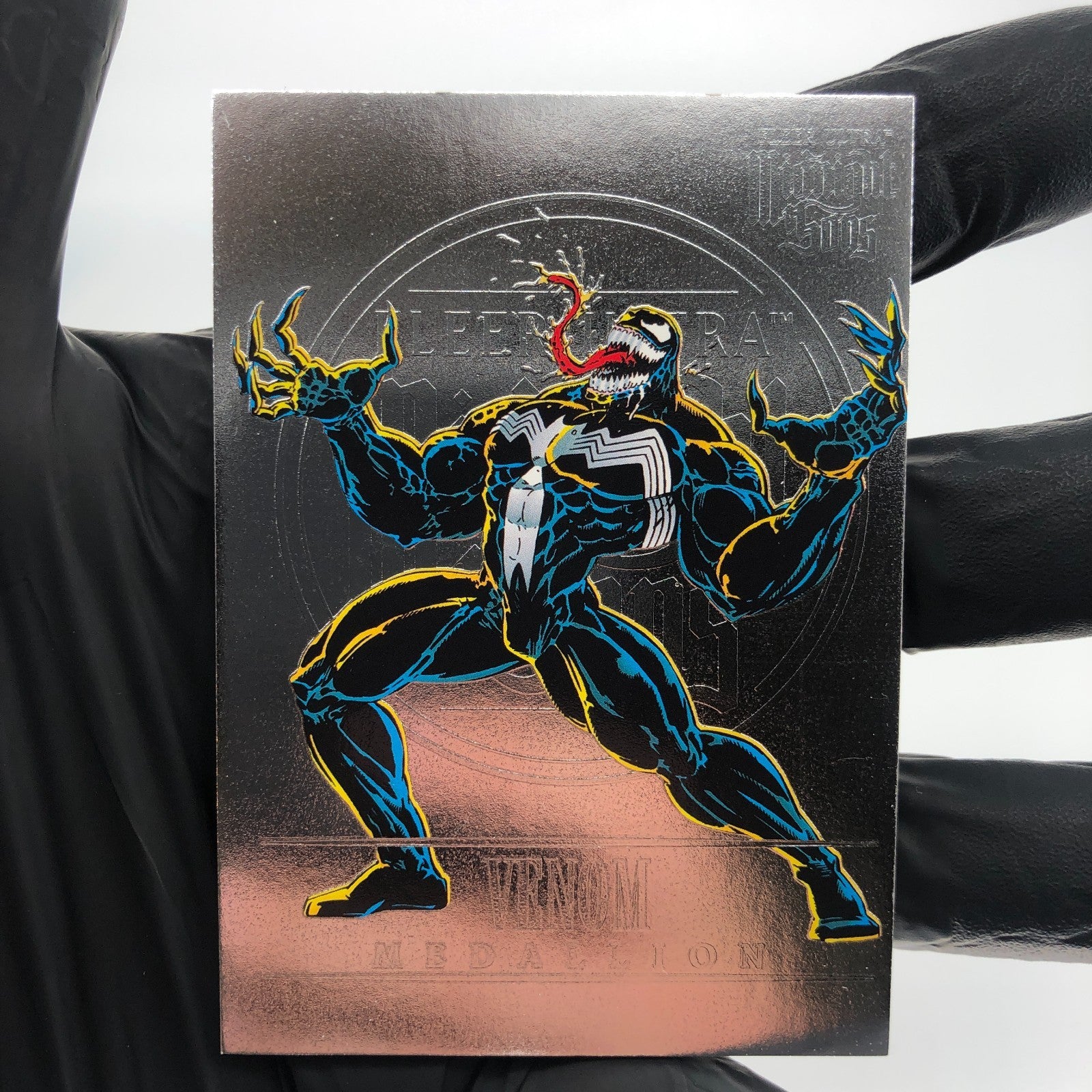Marvel Card  Venom M-45 Medallion Fleer Upper Deck Midnight Sons [NM]