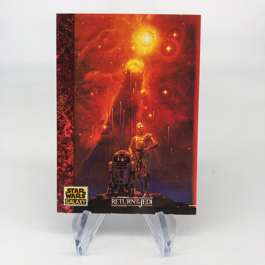 Star Wars Galaxy Card The Art Of 74 Topps C3PO R2-D2 1993 [Rank A]