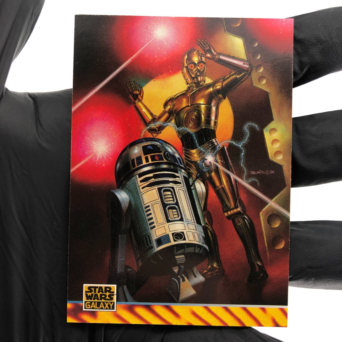 Star Wars Galaxy Card C3P-O R2D2 Illustrator of 166 Topps  1994 [NM]