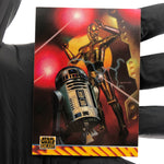 Star Wars Galaxy Card C3P-O R2D2 Illustrator of 166 Topps  1994 [NM]