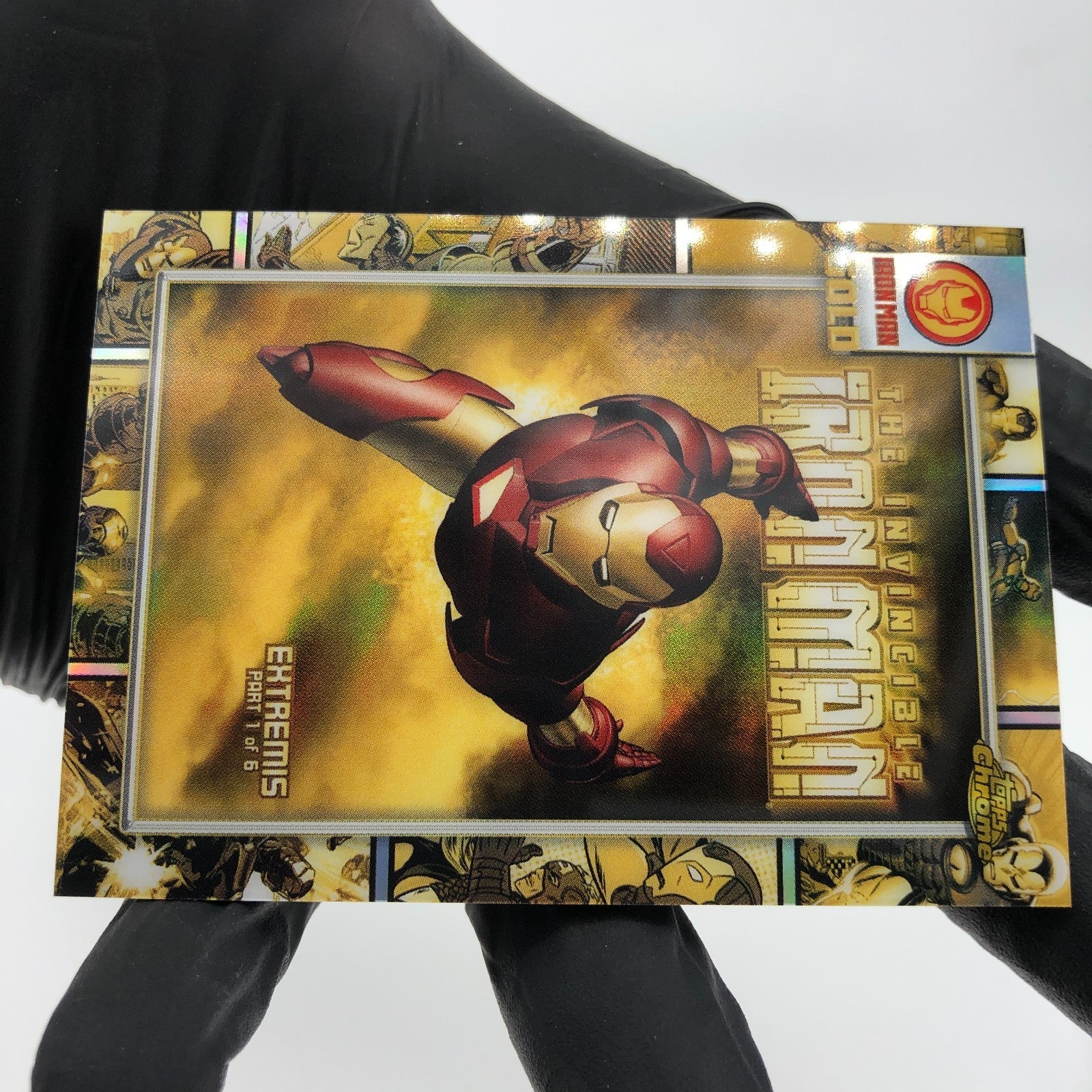 Marvel Card Iron Man IM-7 Gold Topps Chrome 2025 [NM]