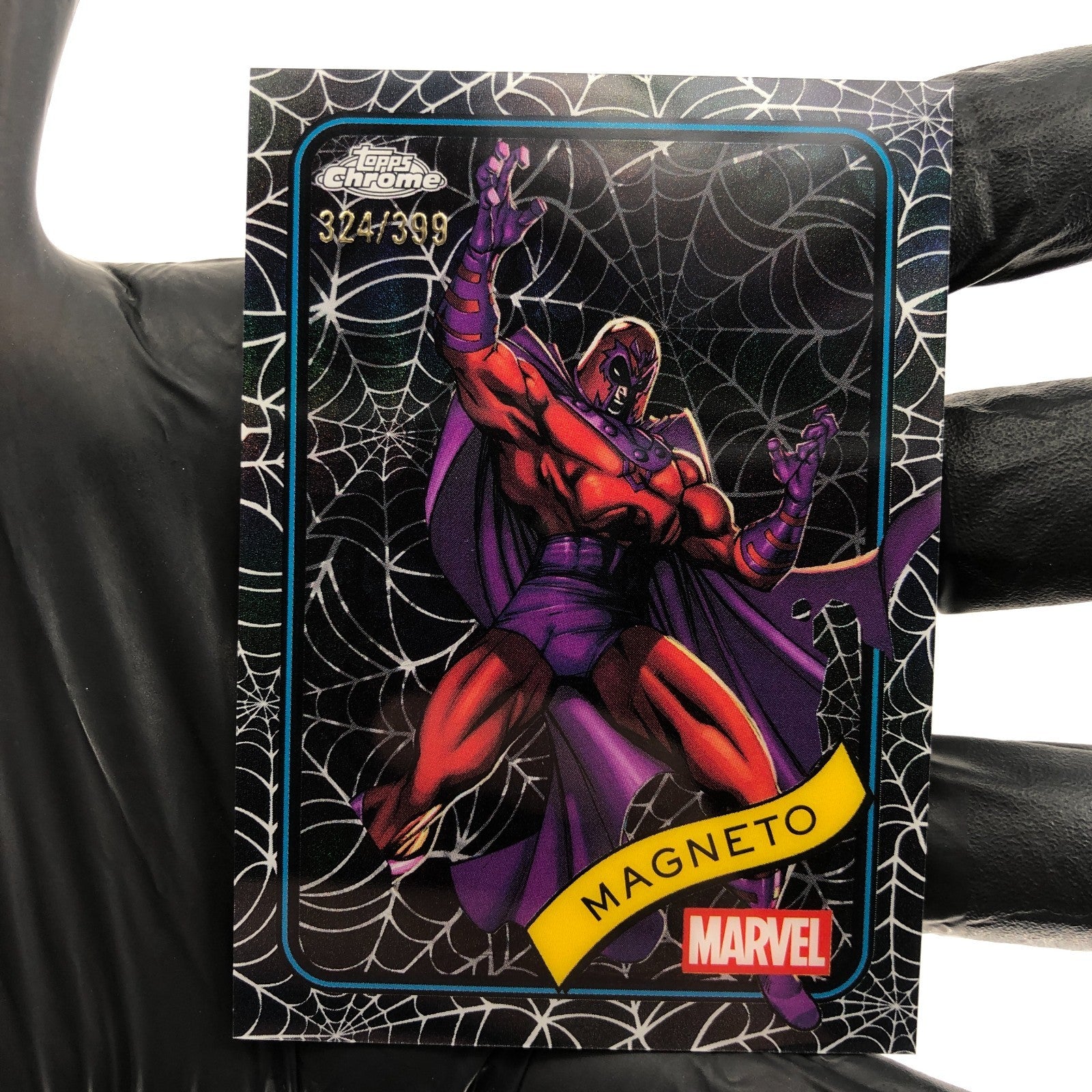 Marvel Card Magneto 169 Black Web /399 Topps Chrome 2025 [NM]