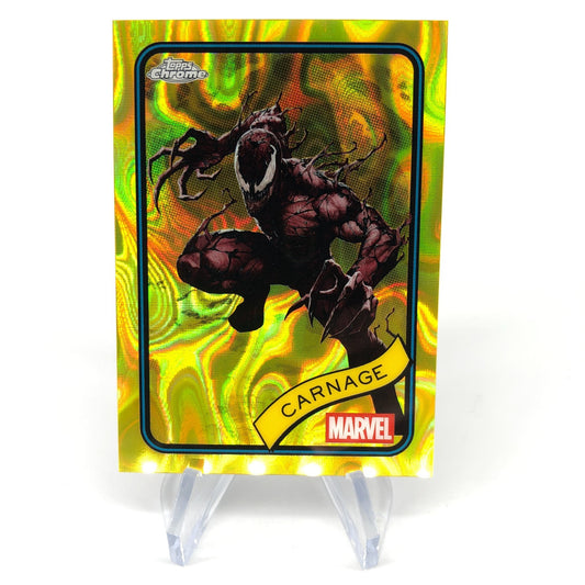 Marvel Card Carnage 173 Yellow Lava Refractor Topps Chrome 2025 [NM]