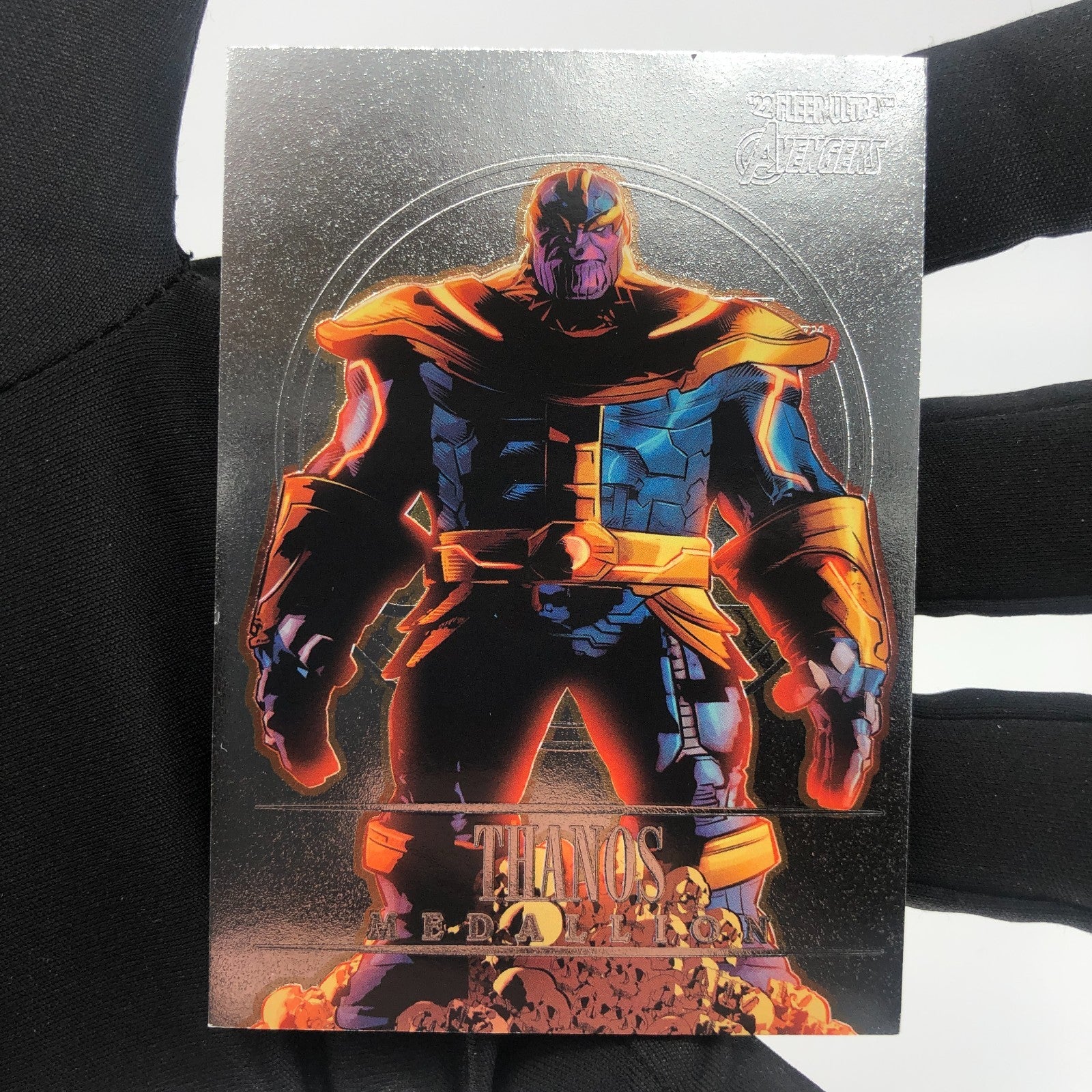 Marvel Card Thanos M-43 Medallion Fleer Upper Deck Avengers Ultra [Exc.]