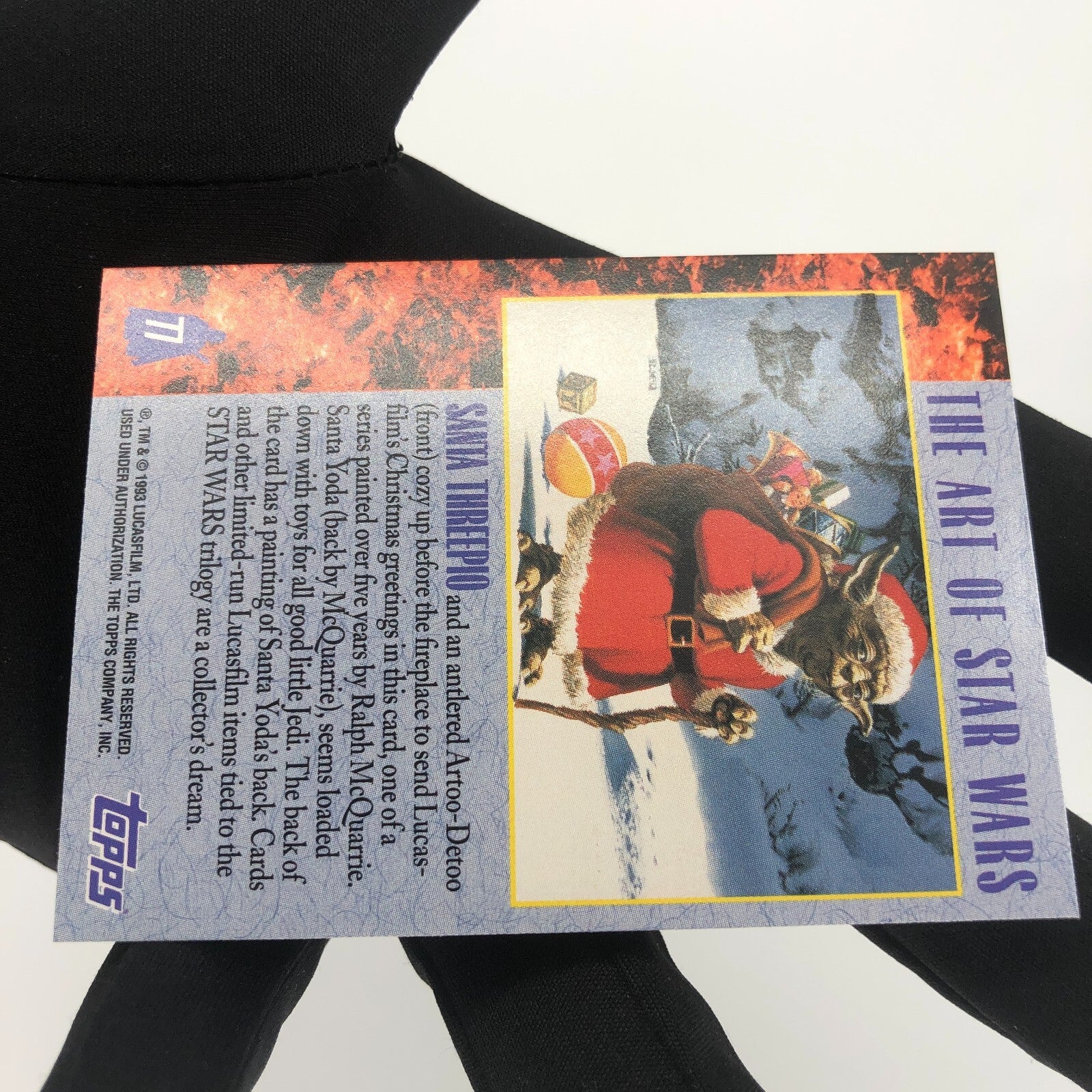 Star Wars Galaxy Card The Art Of Star Wars 77 Topps [Rank A] 2