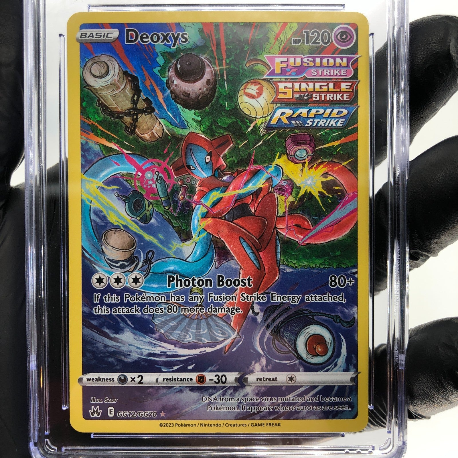 CGC 9.5 Pokemon Card Deoxys GG12/GG70 Crown Zenith 2023 English Karte [9.5]