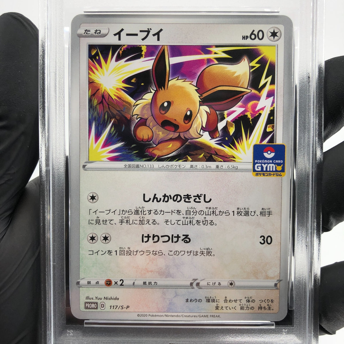 PSA 9 Pokemon Card Eevee 117/S-P Promo Gym Japanese Karte [9]